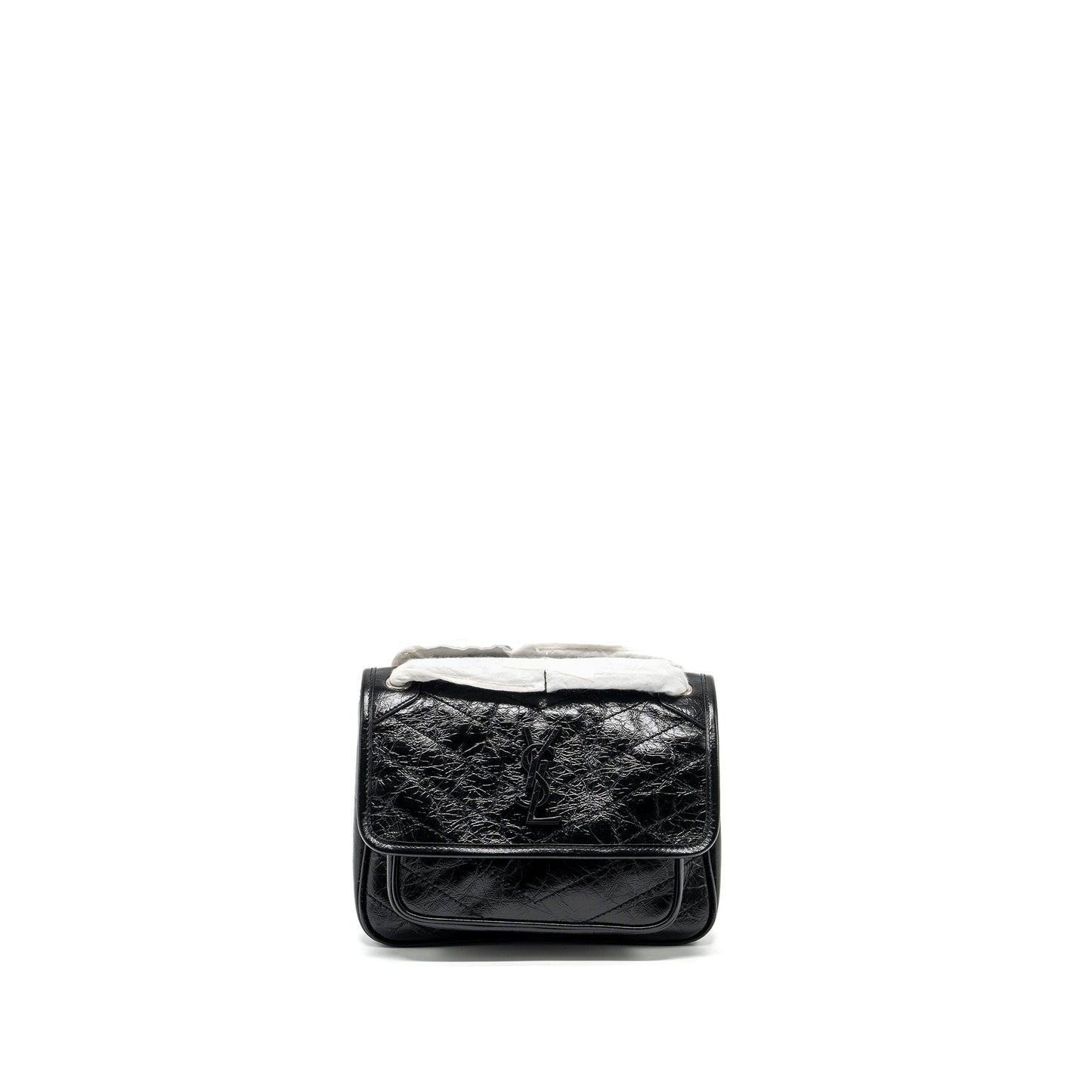 YSL Saint Laurent Saint Laurent Niki Baby Travel Bag Leather Black