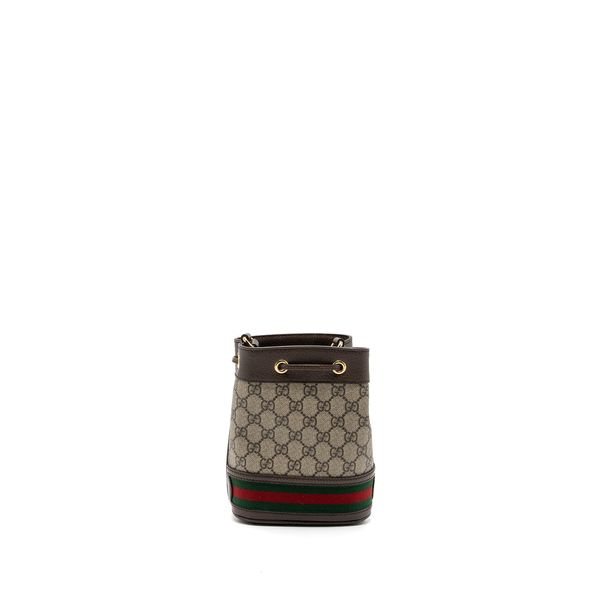 Gucci Ophidia Bucket Bag Ebony Supreme Canvas Beige