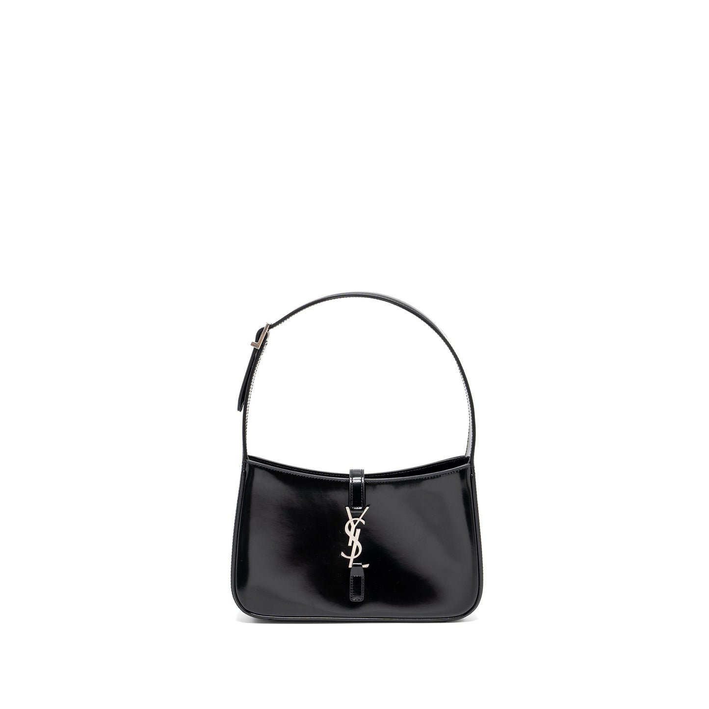 YSL Saint Laurent Saint Laurent Le Shiny Calfskin Travel Bag Black