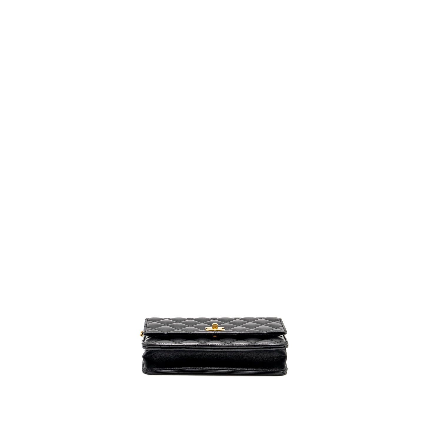 Chanel Pearl Crush on Lambskin GHW Microchip Black Wallet Case Microchip 3