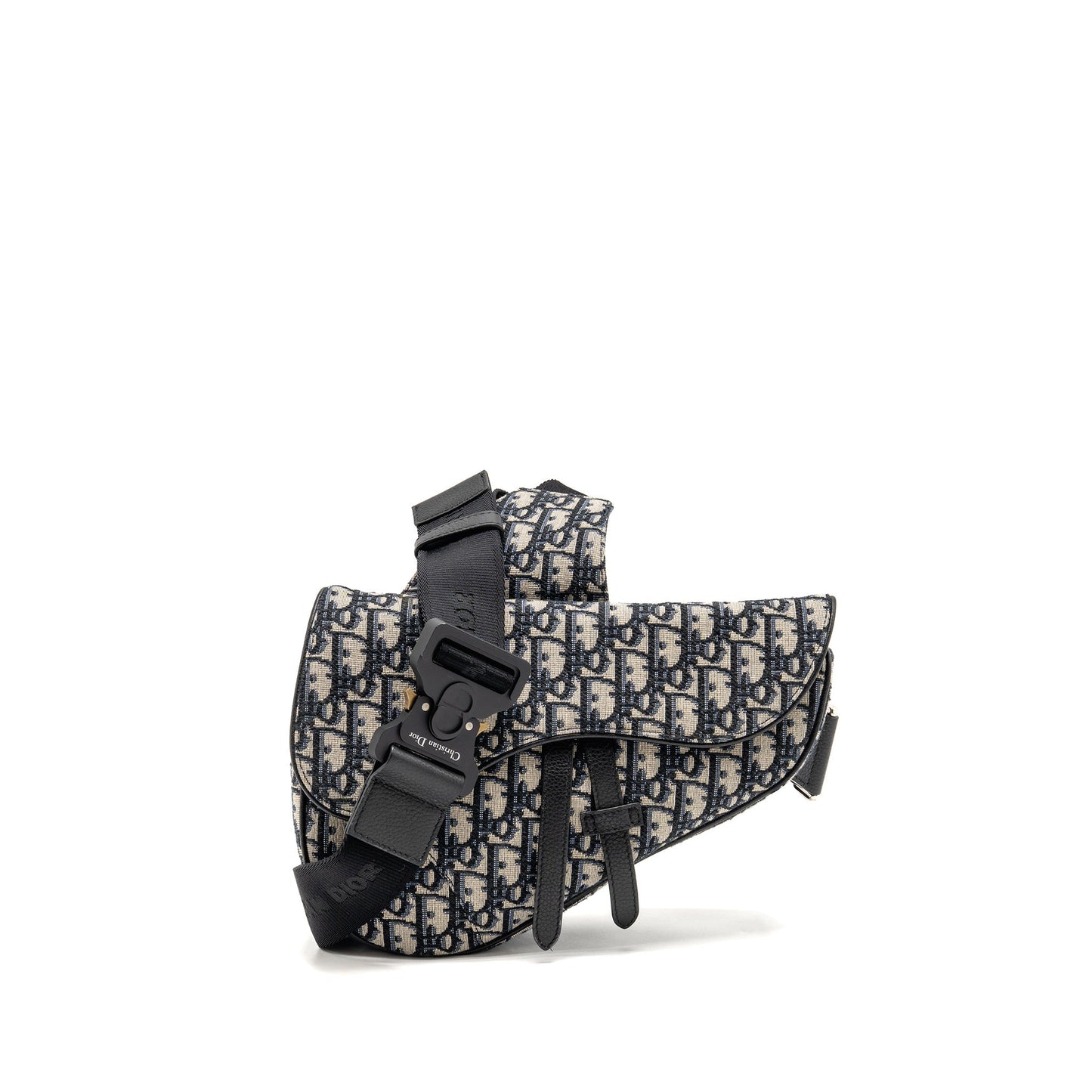 Dior Homme Saddle Purse Oblique Jacquard Multicoloured Hardware Travel Bag