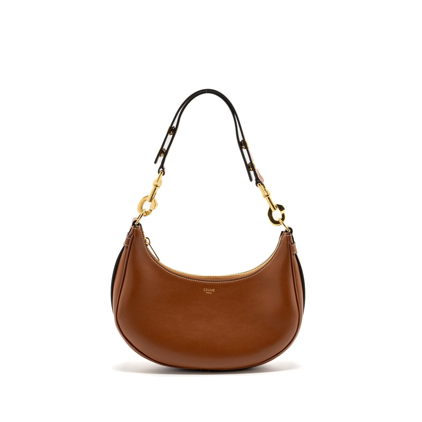 Celine Ava Strap Purse Smooth Calfskin Handbag Tan Medium Travel Bag