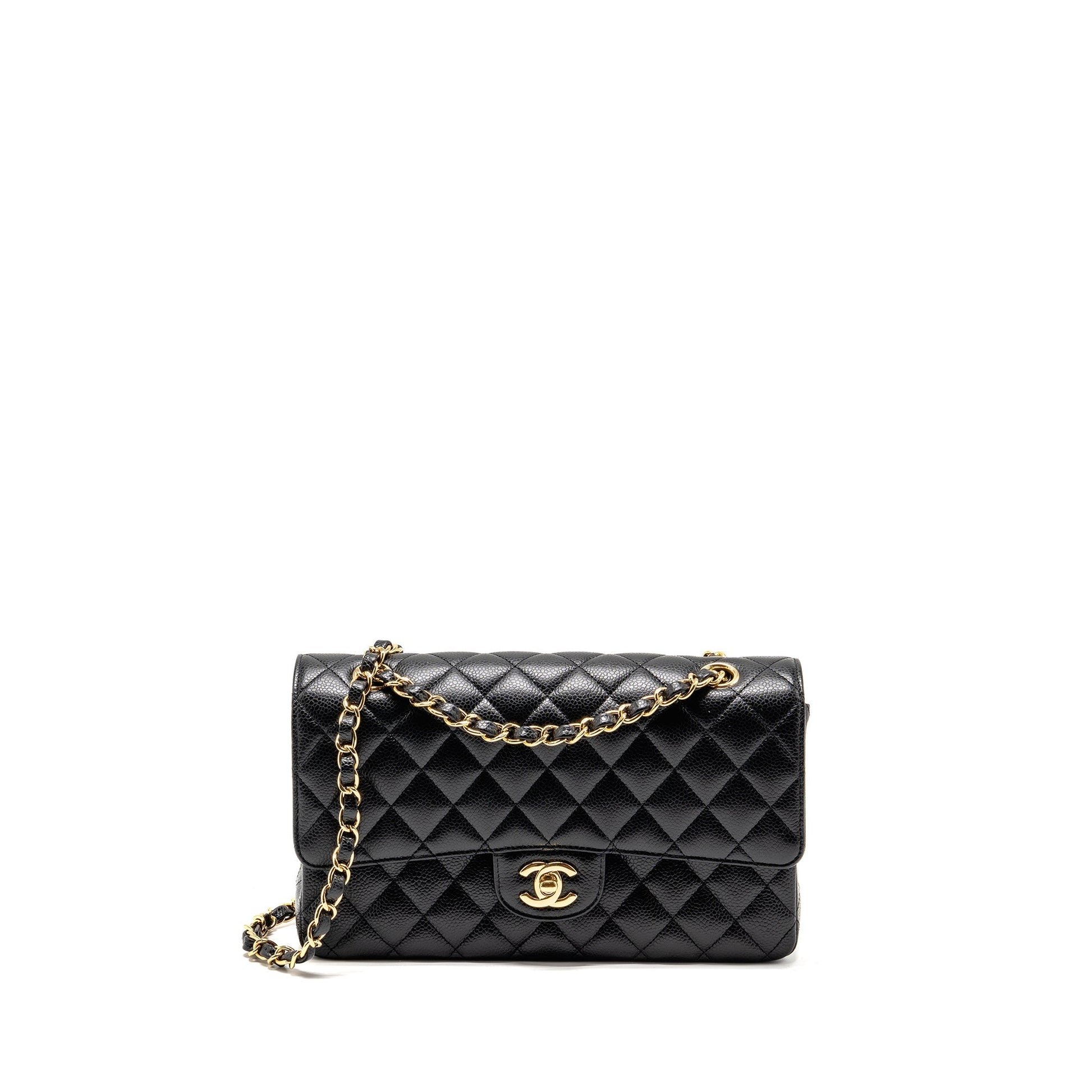 Chanel Classic Double Flap Caviar LGHW Black Shoulder Bag