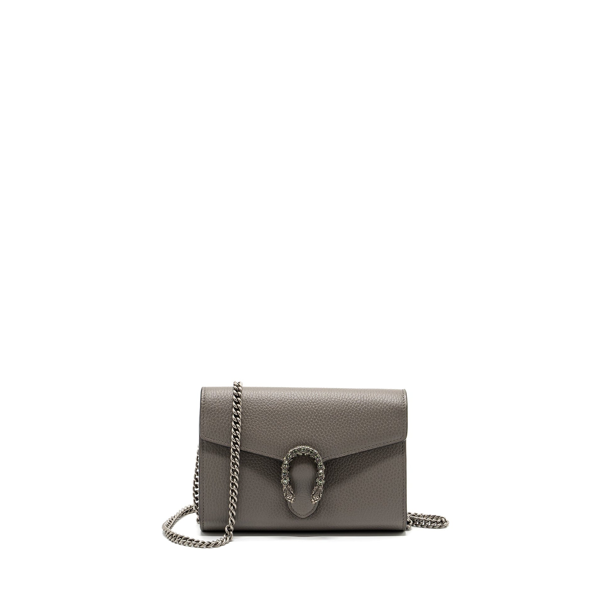 Gucci Dionysus Bag Calfskin Grey Shw Leather Mini Travel Bag