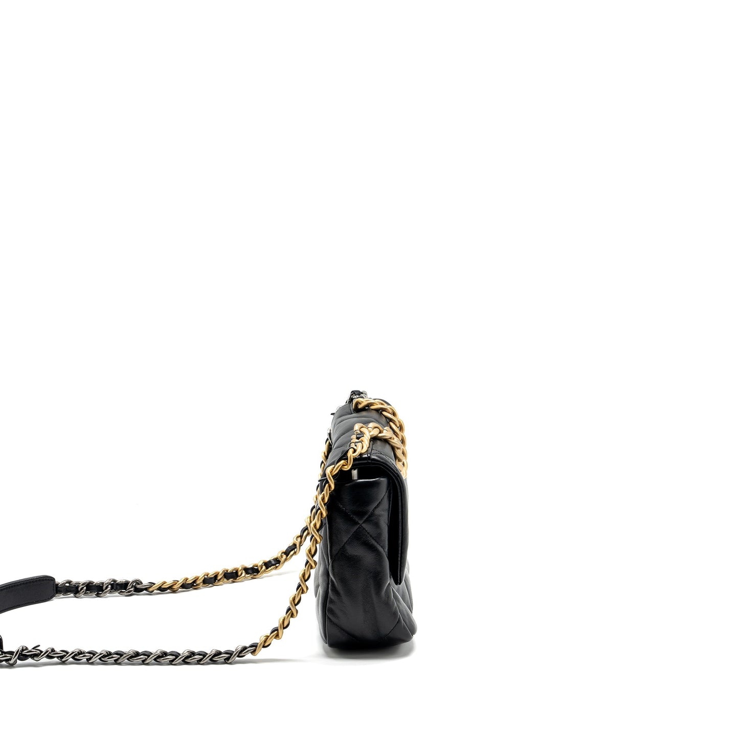 Chanel 19 lambskin hardware Microchip Multicolour Black Small Handbag Microchip 5