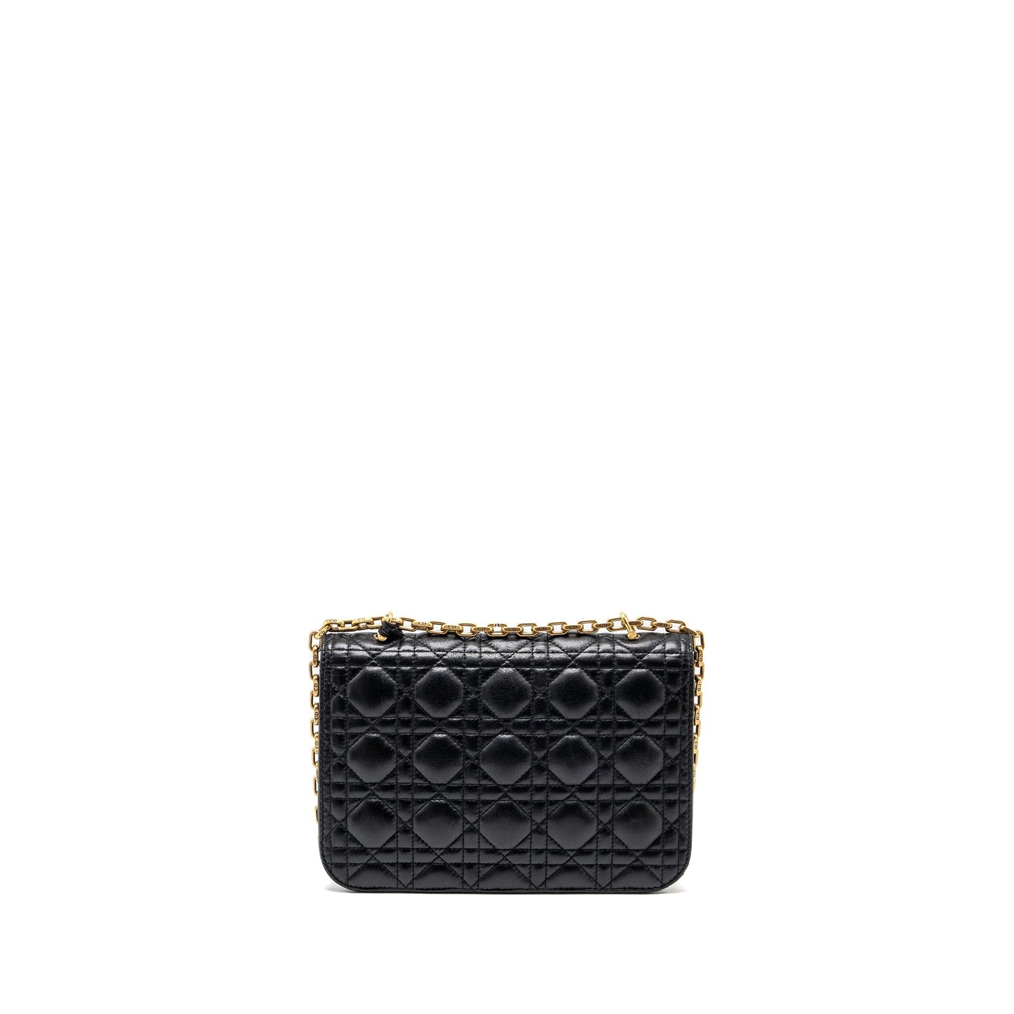 Dior Addict Purse Lambskin Handbag Black Flap Travel Bag