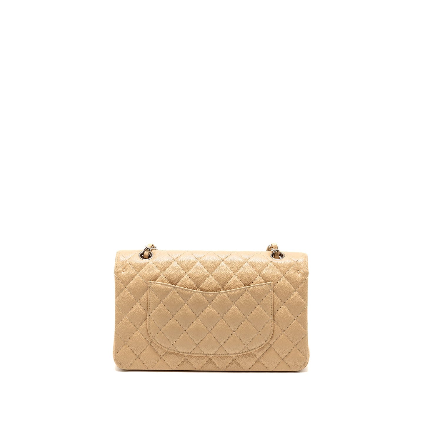 Chanel Classic Double Flap Caviar SHW Beige Shoulder Bag Chanel Beige