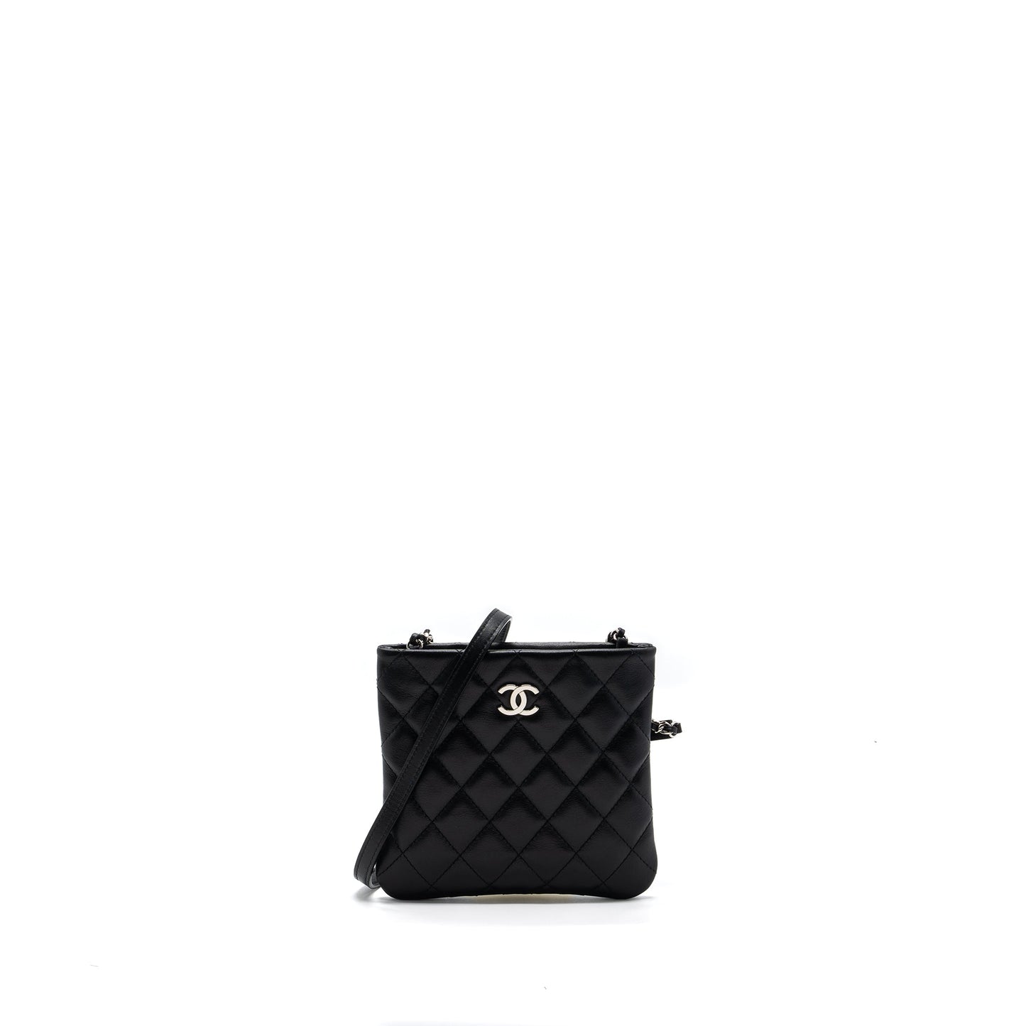 Chanel LAMBSKIN SHW Black Shoulder Bag