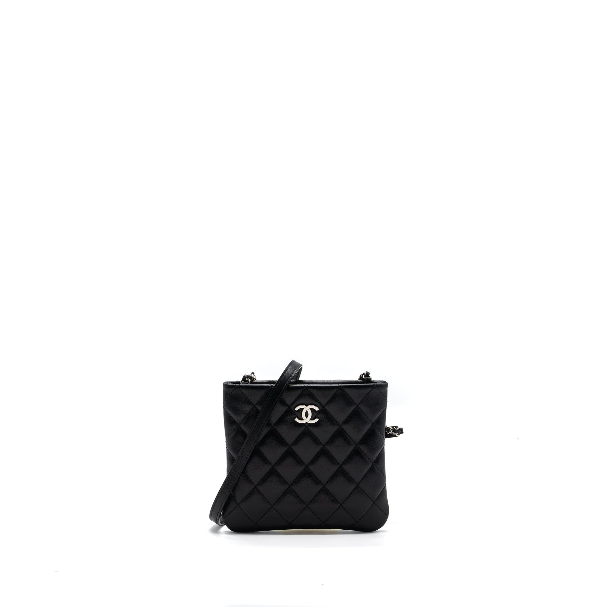 Chanel LAMBSKIN SHW Black Shoulder Bag