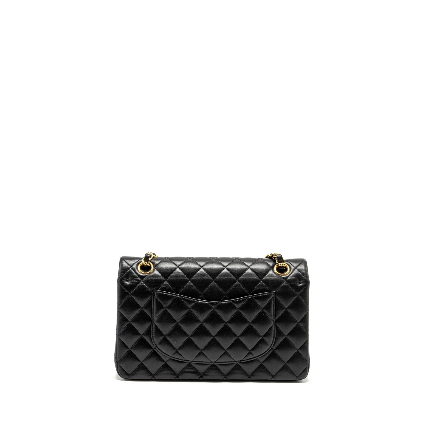Chanel Classic Double Flap Lambskin GHW Black Shoulder Bag Ghw 7