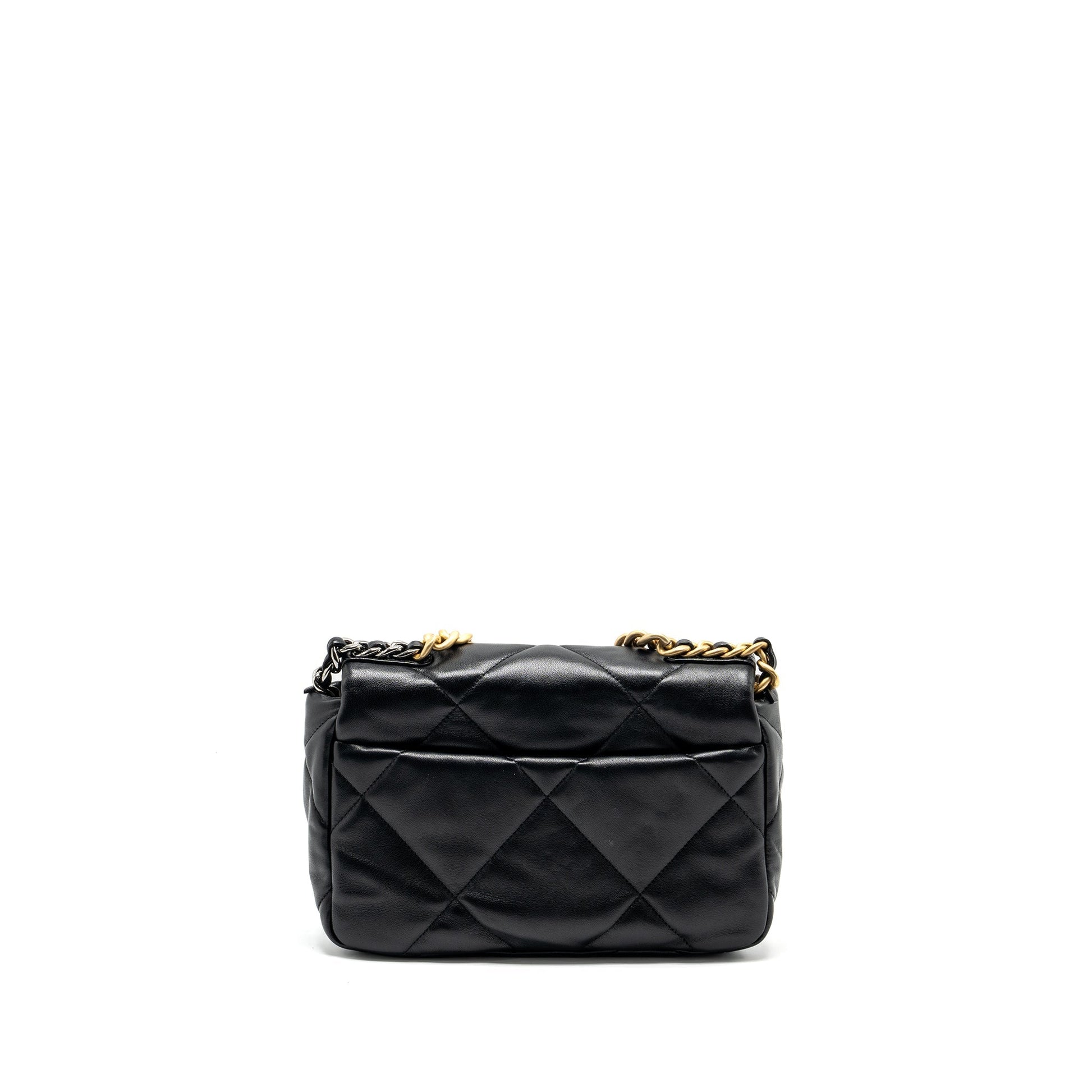 Chanel 19 lambskin hardware Microchip Multicolour Black Small Handbag Microchip 5