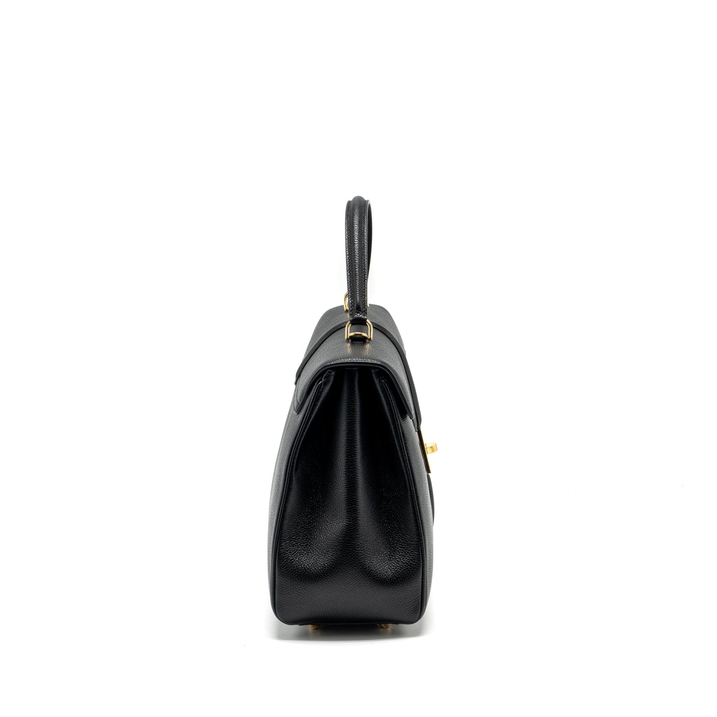 Celine Purse Grained Calfskin Handbag Black Travel Bag