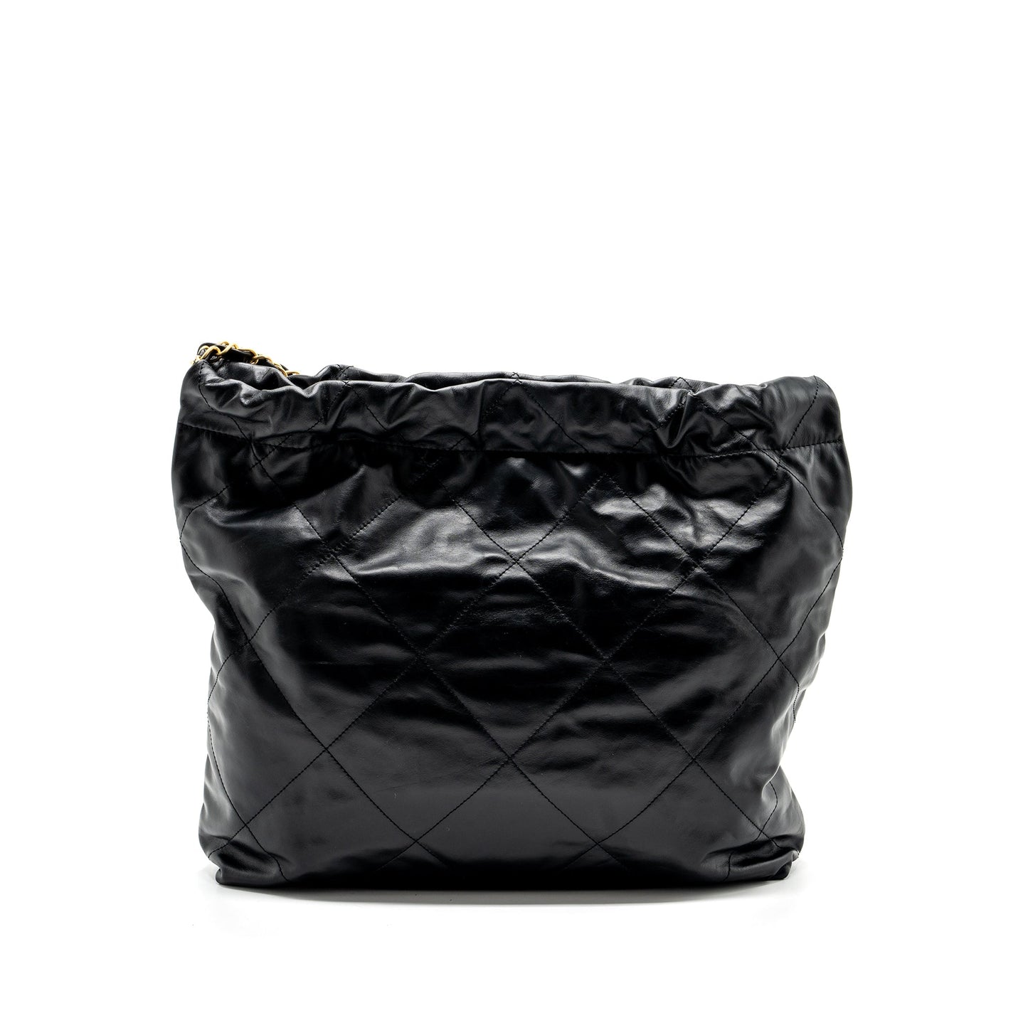 Chanel 22 calfskin GHW microchip Black Leather Handbag