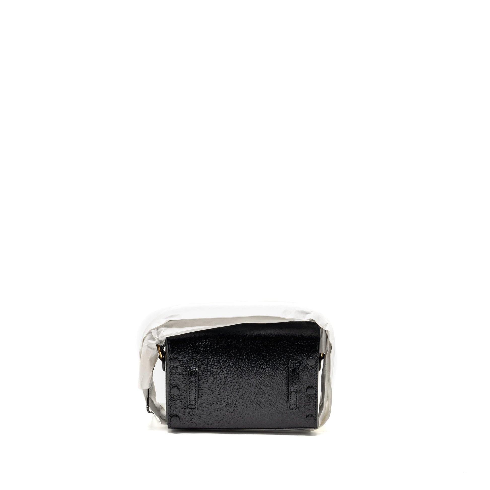 Gucci Horsebit Crossbody Bag Calfskin Black Black Ghw