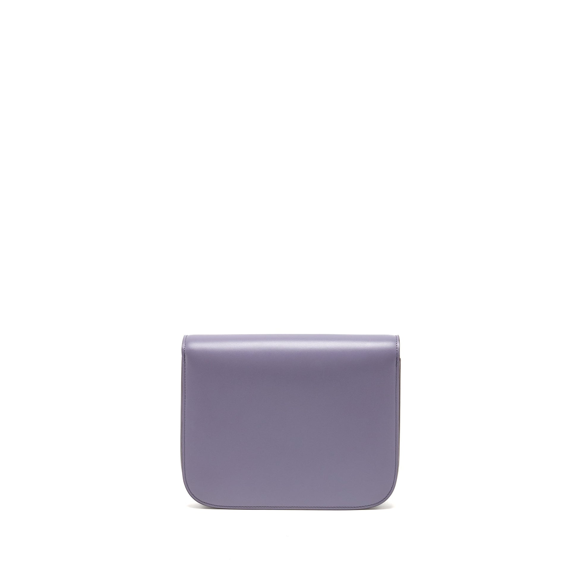 Luxury Classic Box Bag Calfskin Purple Shw Medium Travel Bag