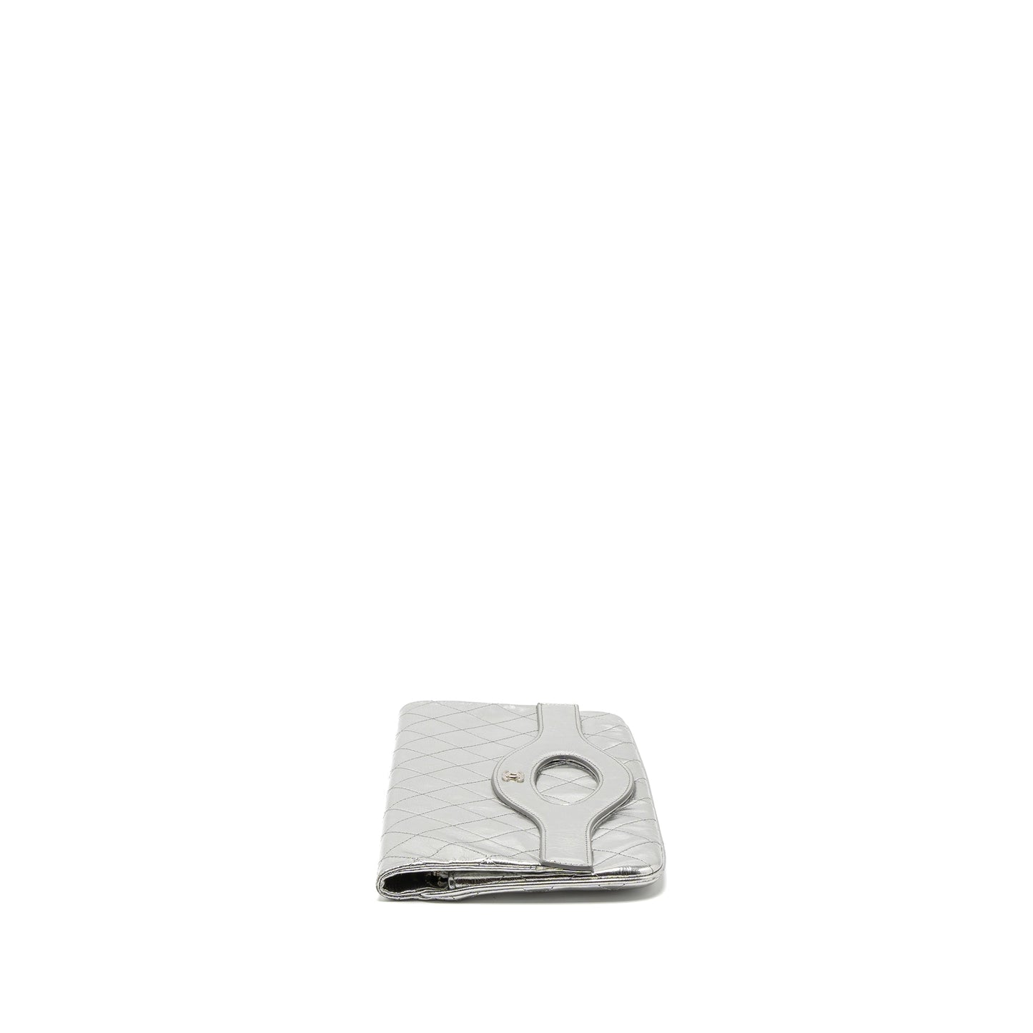 Chanel 31 Goatskin Silver Clutch Bag