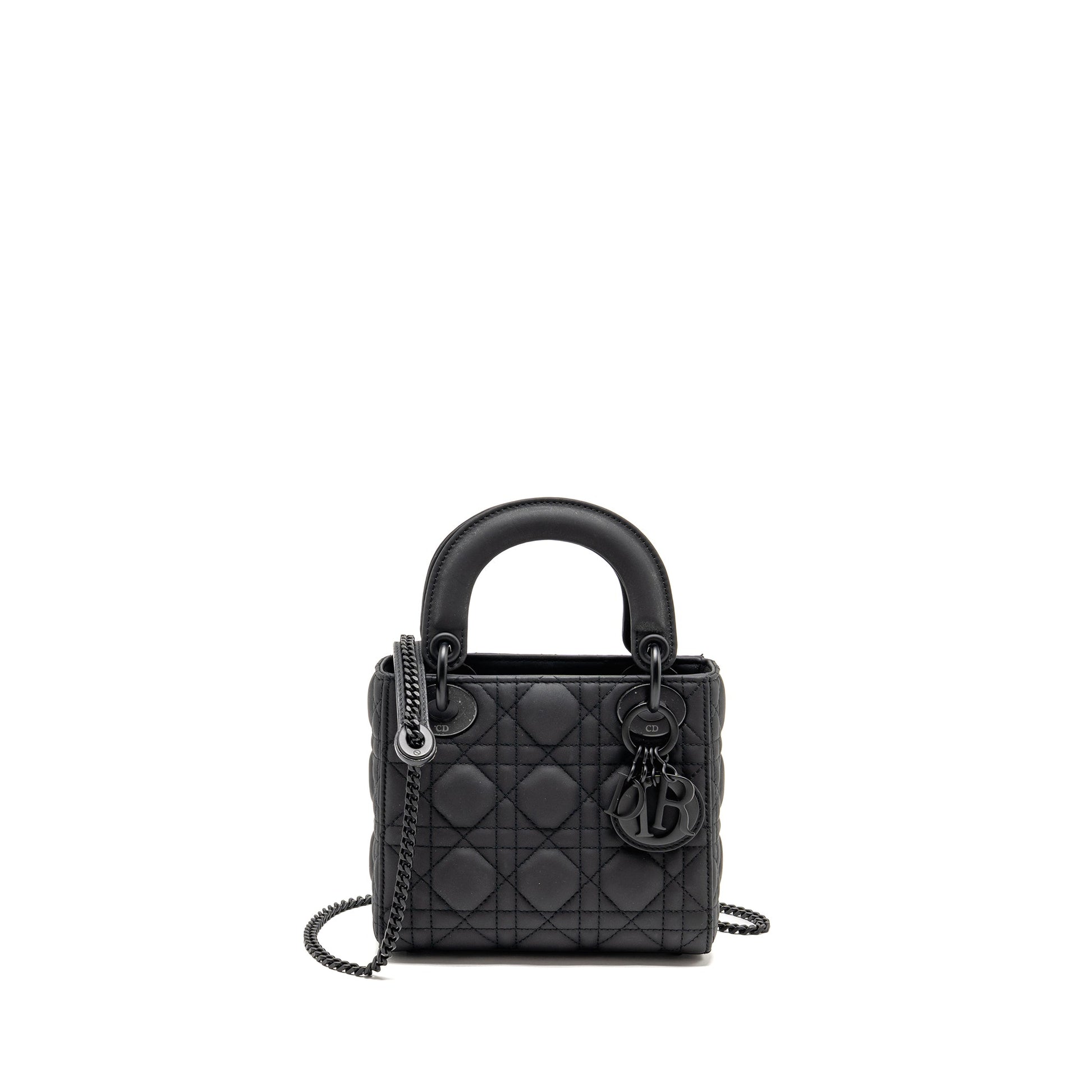 Dior Lady Calfskin So Handbag Black Mini Travel Bag Black Handbag