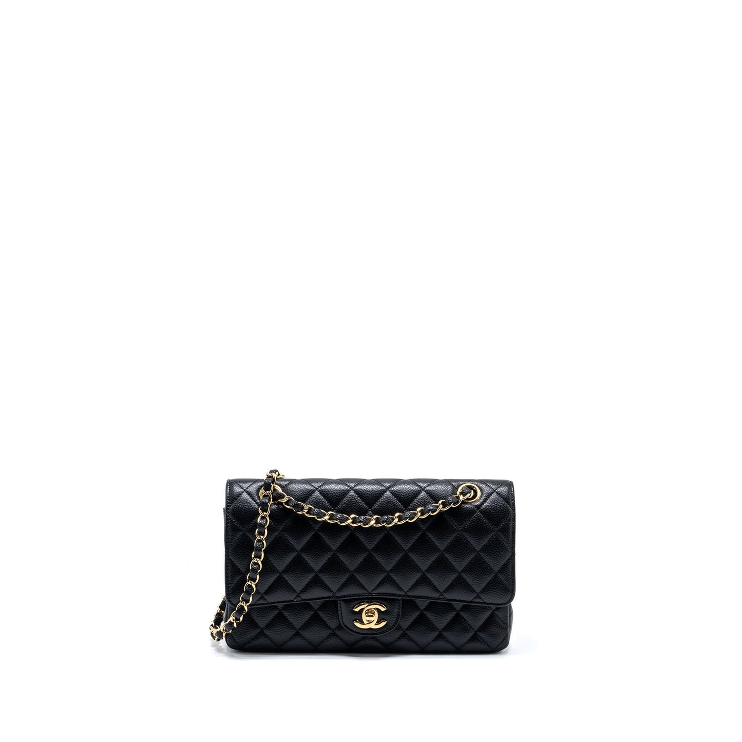 Chanel classic double flap caviar GHW Black Shoulder Bag Ghwmicrochip 2