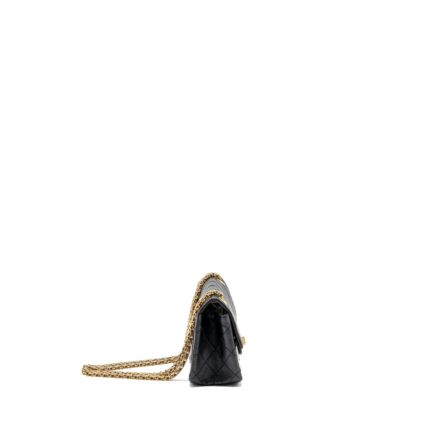 Chanel 2.55 reissue flap aged calfskin GHW Black Shoulder Bag Ghw 3
