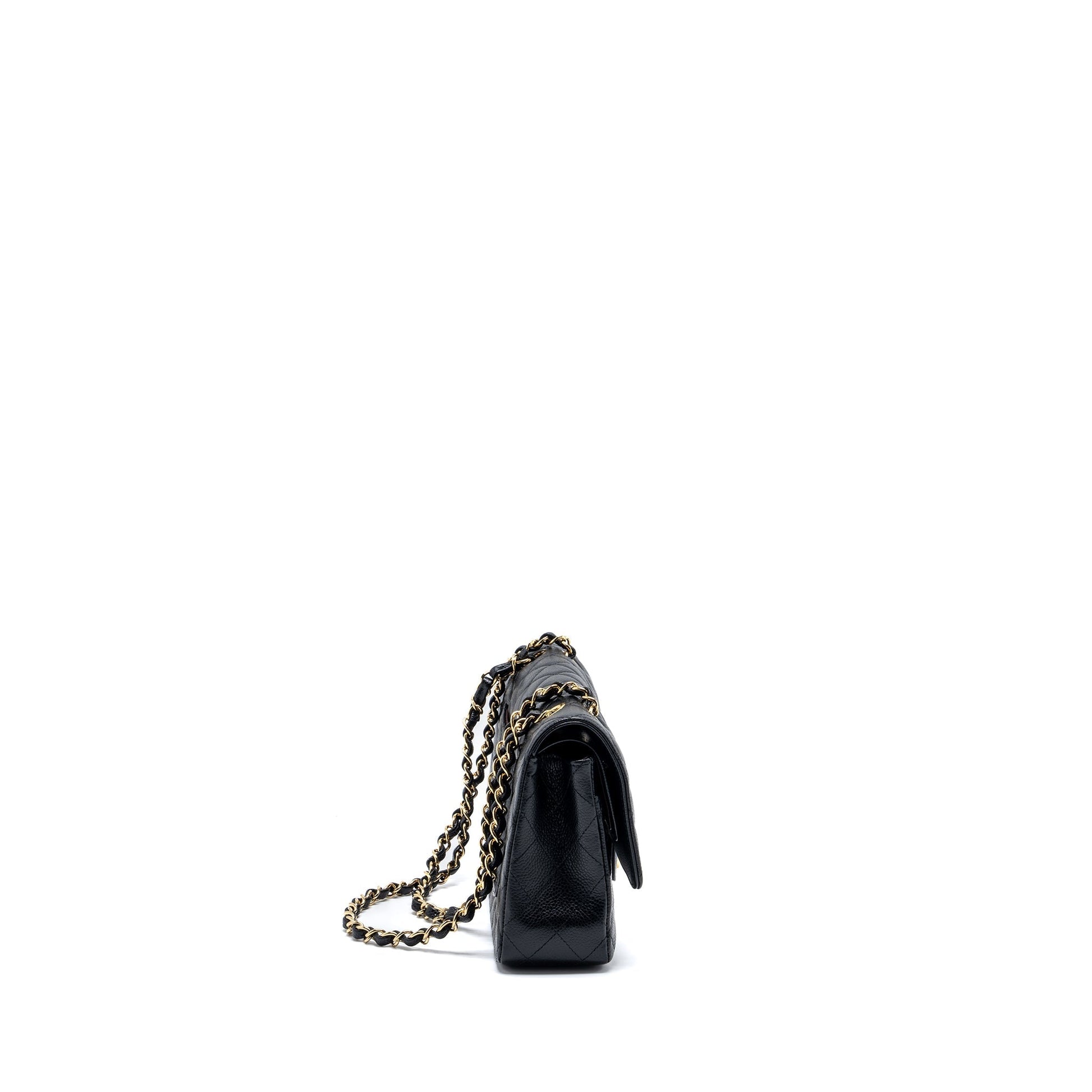 Chanel classic double flap caviar GHW Black Shoulder Bag Ghwmicrochip 2