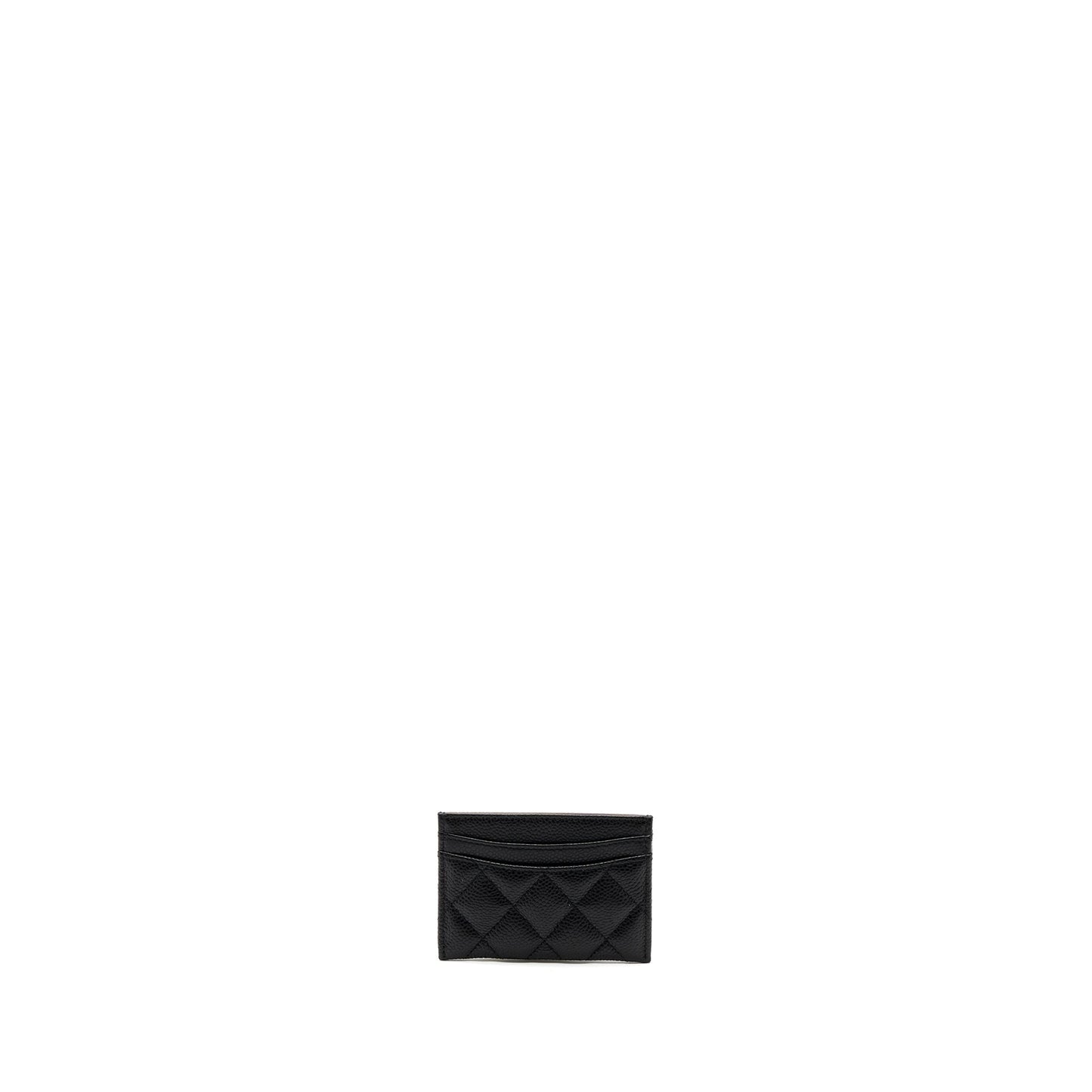 Chanel Classic Card Holder Caviar SHW Microchip Black Wallet Case Microchip 1