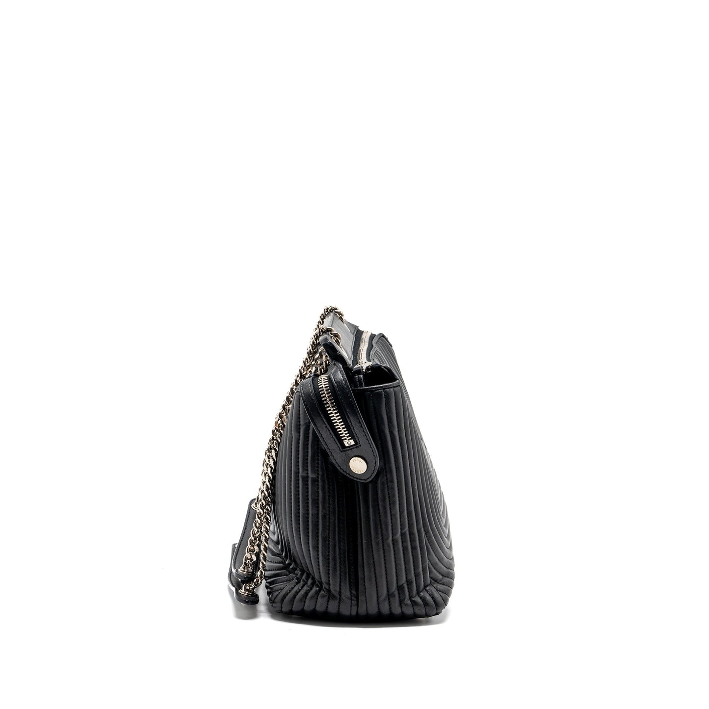 Fendi Doctom Purse Leather Black Mini Shoulder Bag