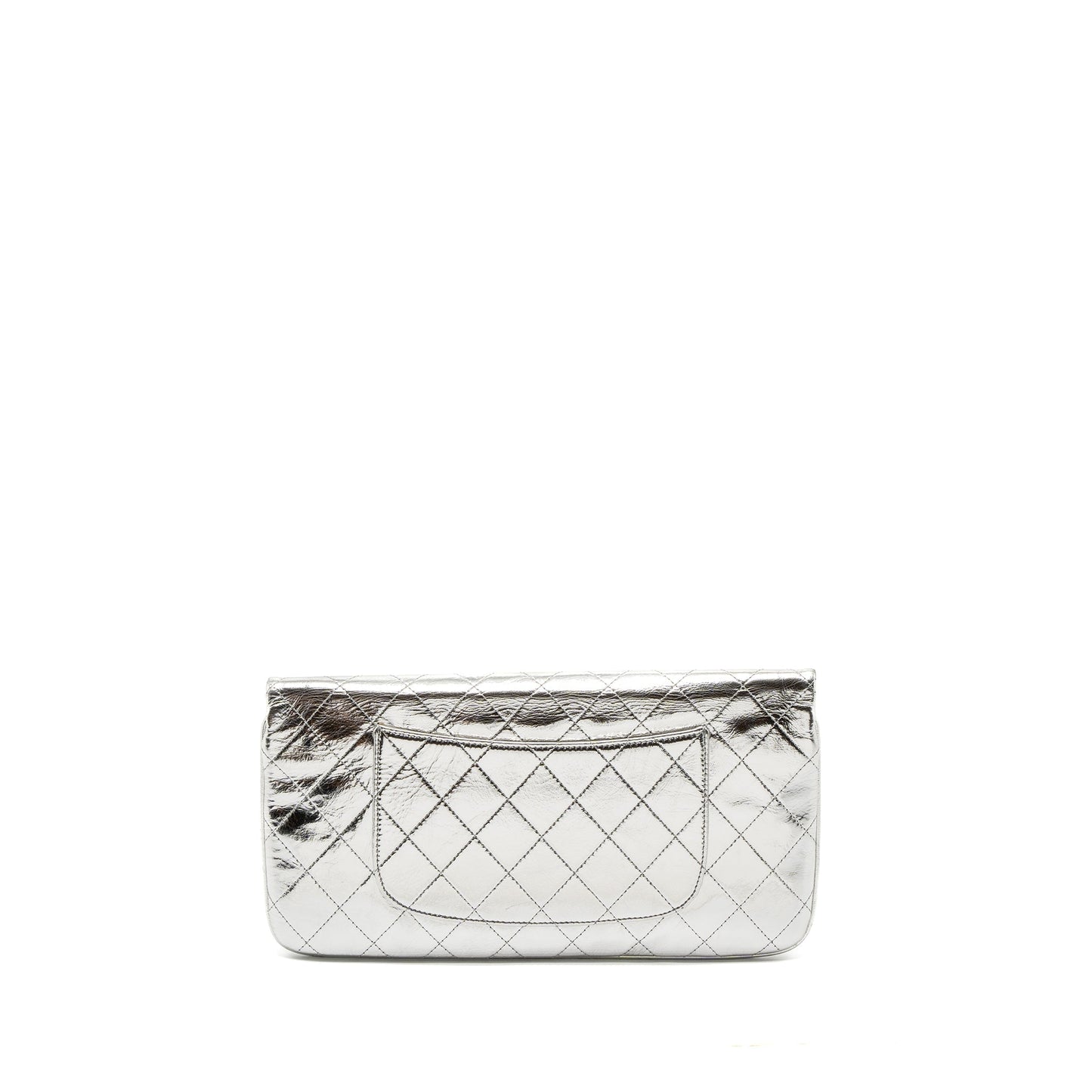 Chanel 31 Goatskin Silver Clutch Bag