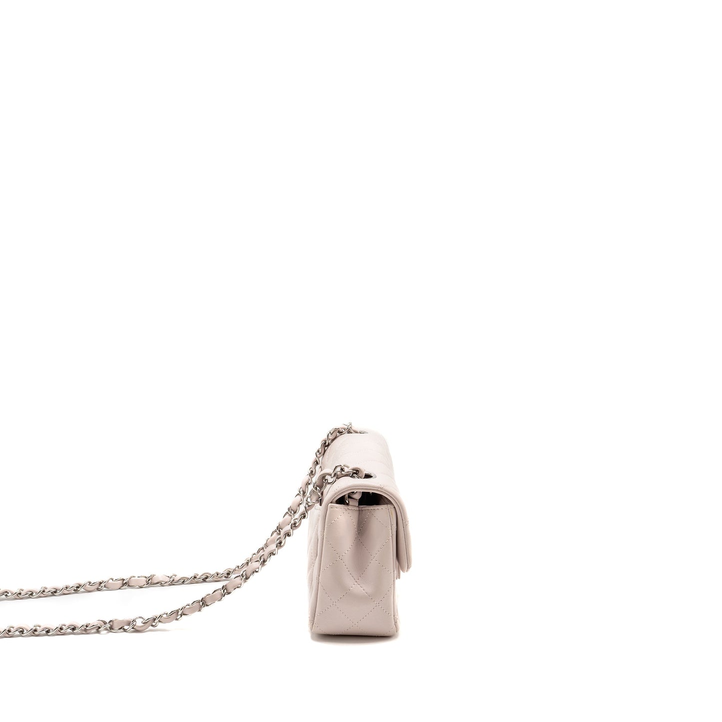 Chanel Rectangular Flap Lambskin Light SHW Microchip Pink Shoulder Bag