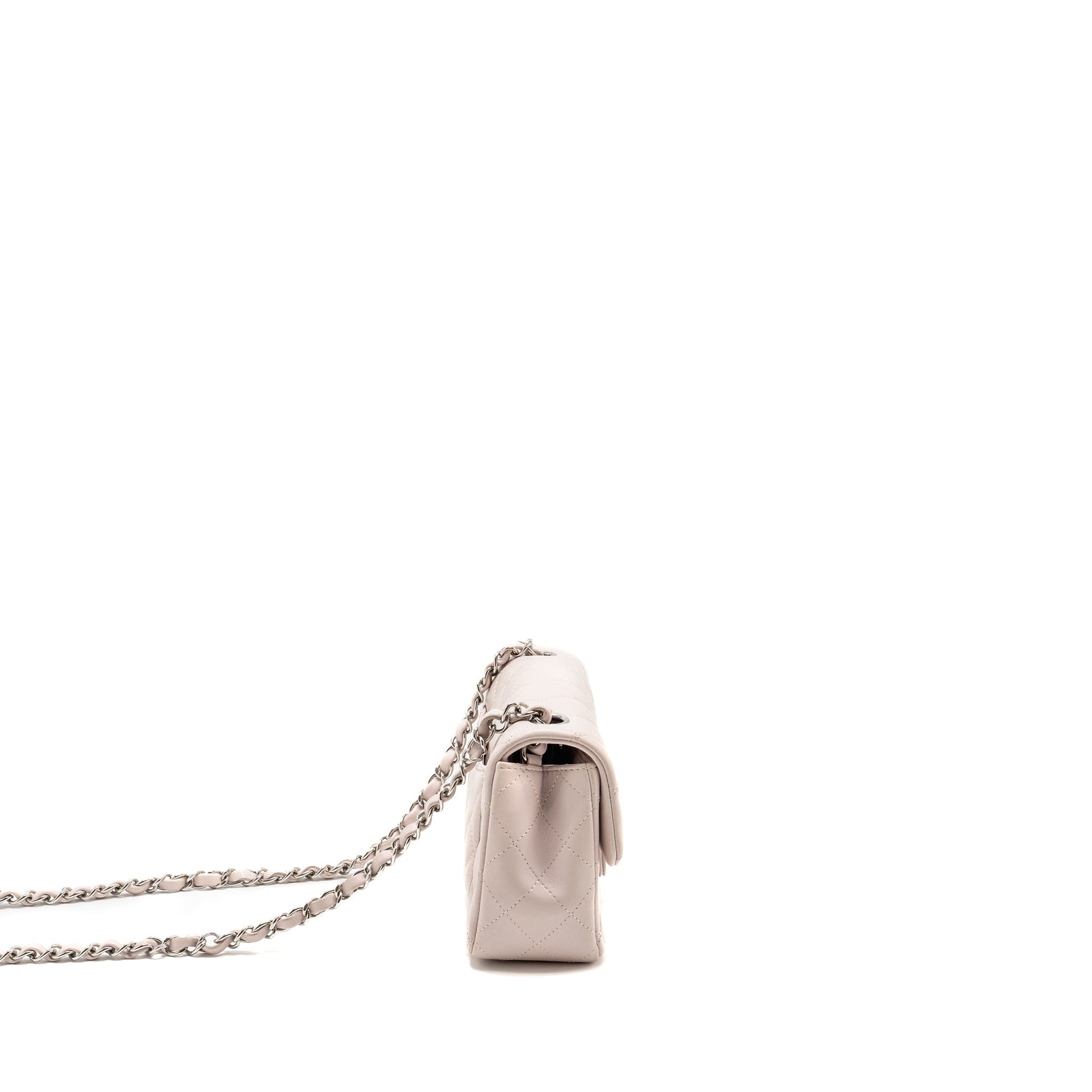 Chanel Rectangular Flap Lambskin Light SHW Microchip Pink Shoulder Bag