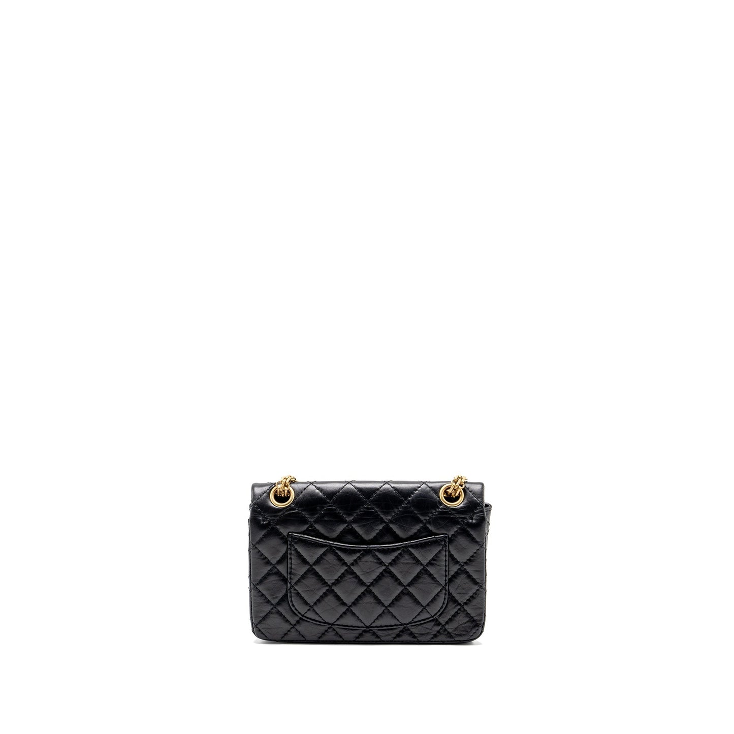 Chanel 2.55 reissue flap aged calfskin GHW Black Shoulder Bag Ghw 3
