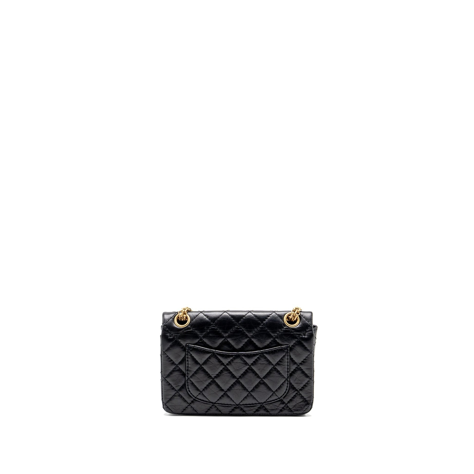 Chanel 2.55 reissue flap aged calfskin GHW Black Shoulder Bag Ghw 3