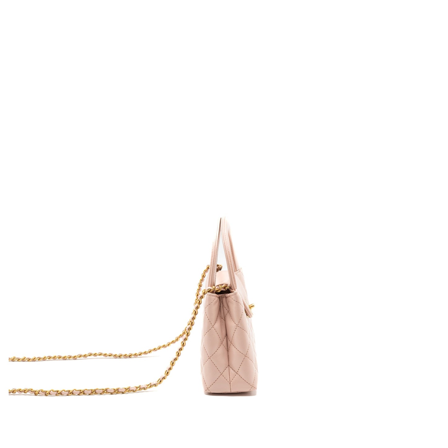 Chanel 23k Shopping Calfskin Light Brushed GHW Pink Mini Bag