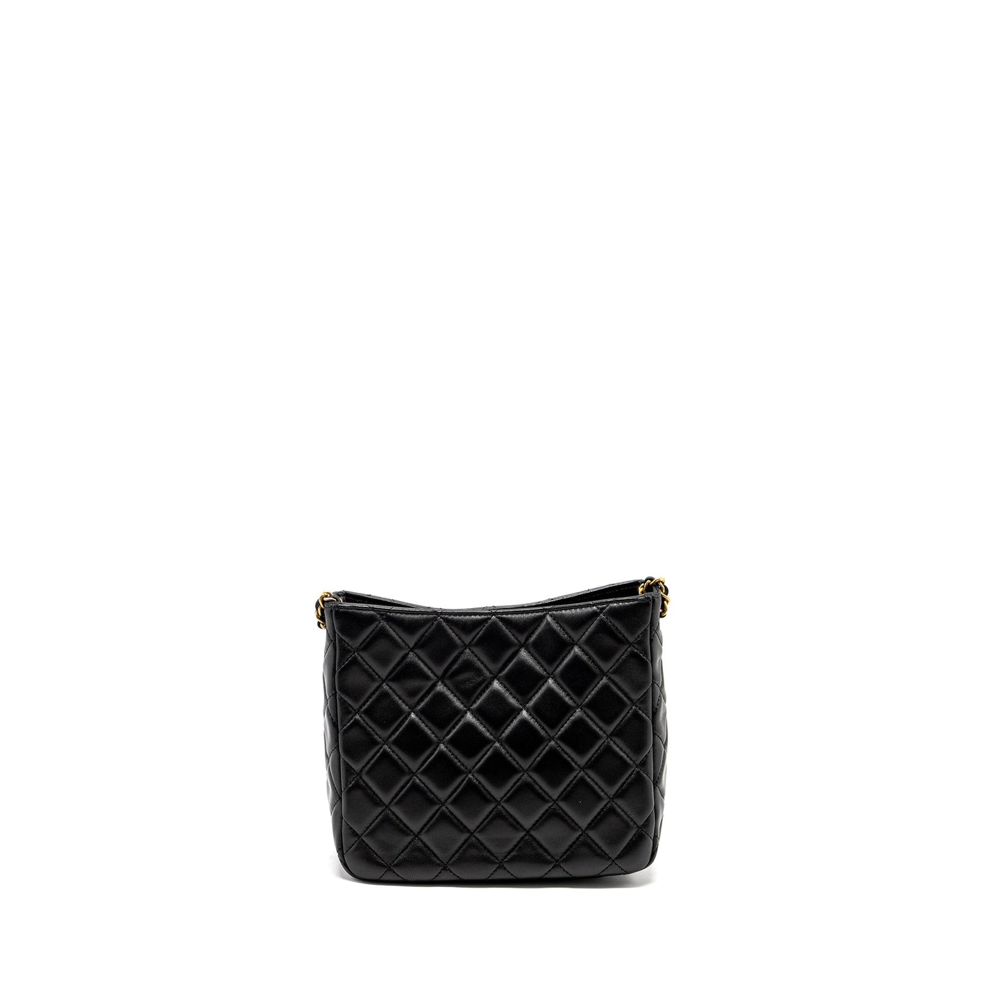 Chanel 22B Pearl Crush Hobo Lambskin GHW Black Shoulder Bag Microchip 1