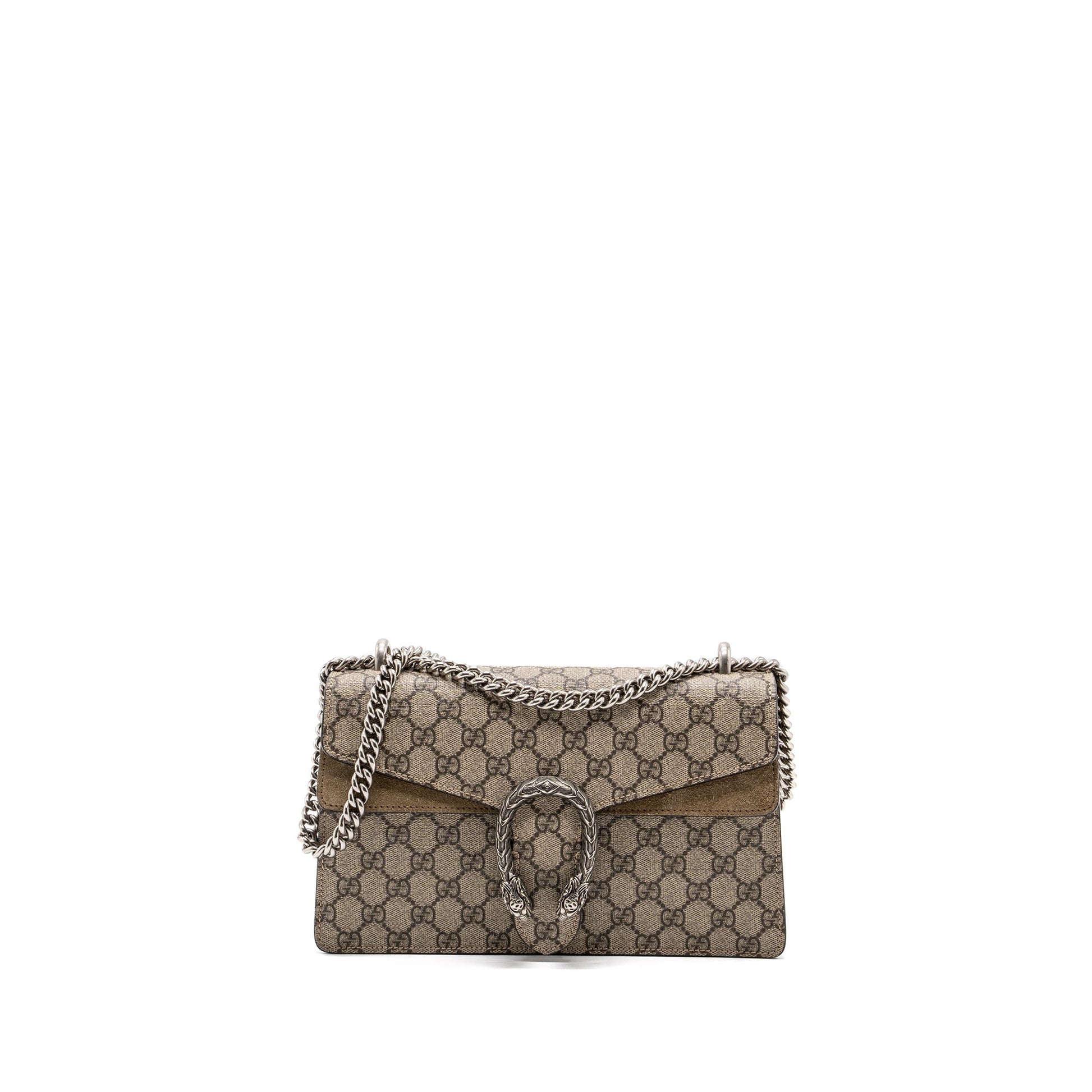 Gucci Dionysus Shoulder Bag Supreme Beige Shw Leather Canvas Shw 1