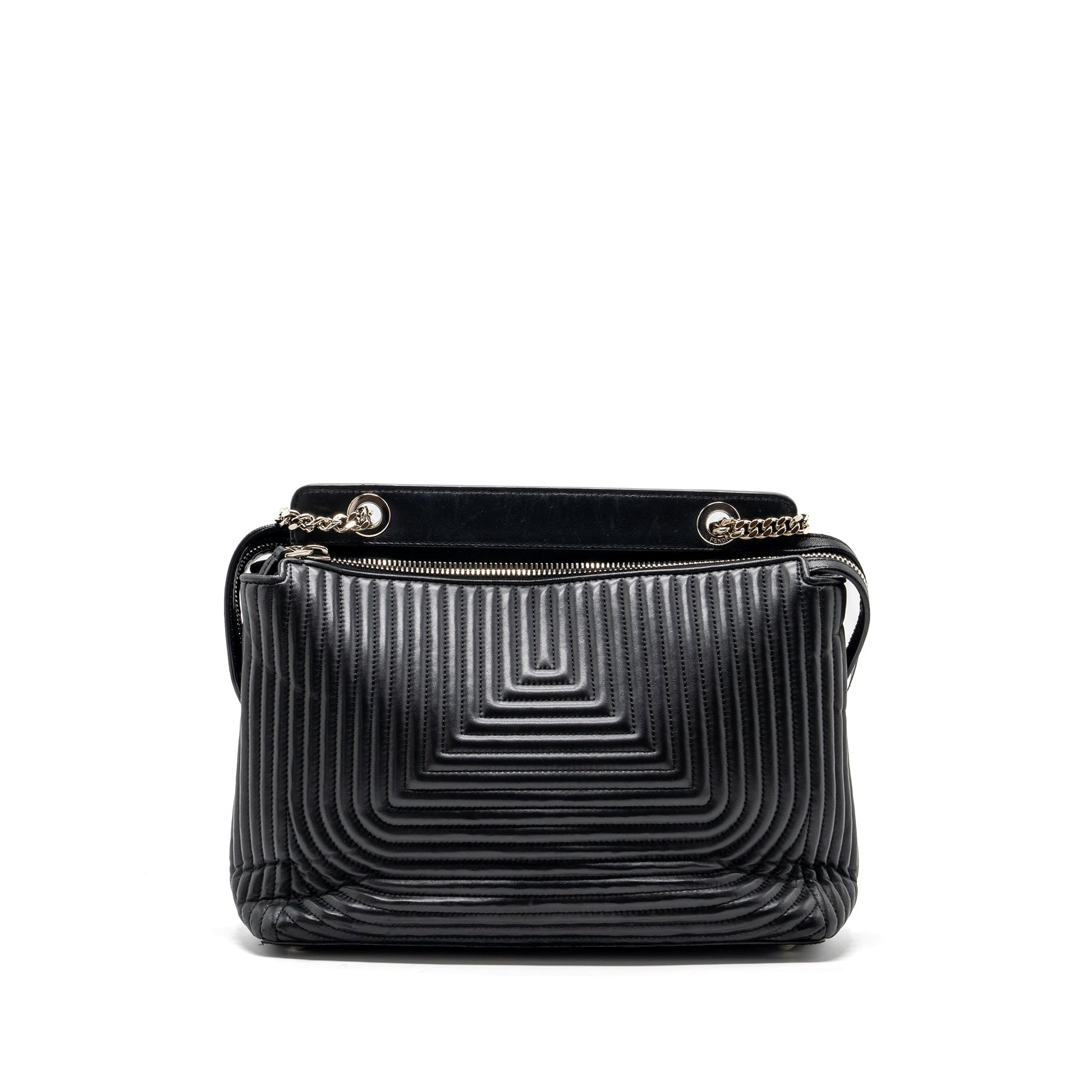Fendi Doctom Purse Leather Black Mini Shoulder Bag