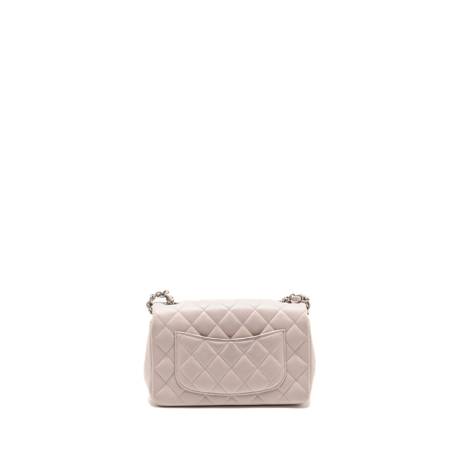 Chanel Rectangular Flap Lambskin Light SHW Microchip Pink Shoulder Bag