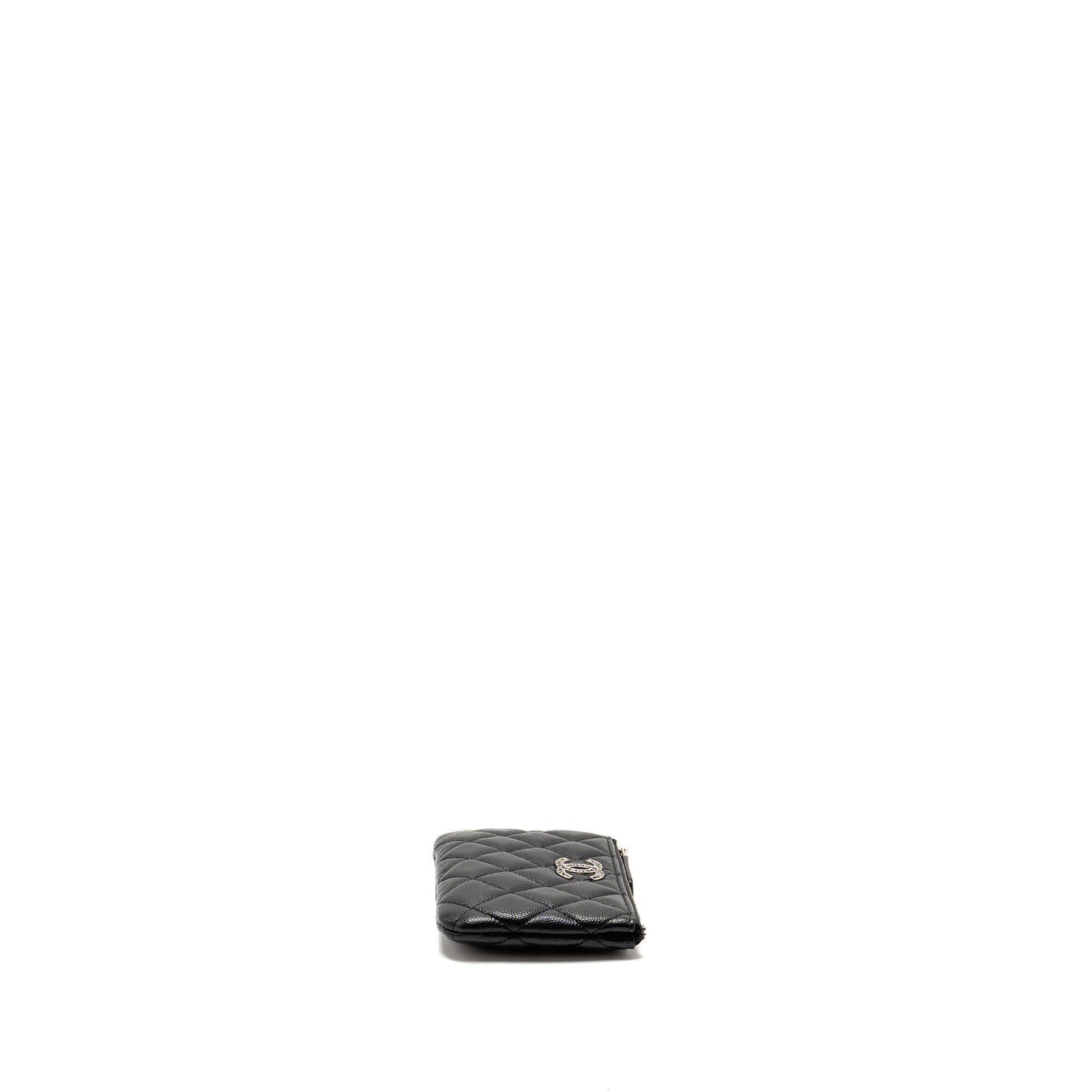 Chanel Detailed CC O- Caviar SHW Microchip Black Small Handbag