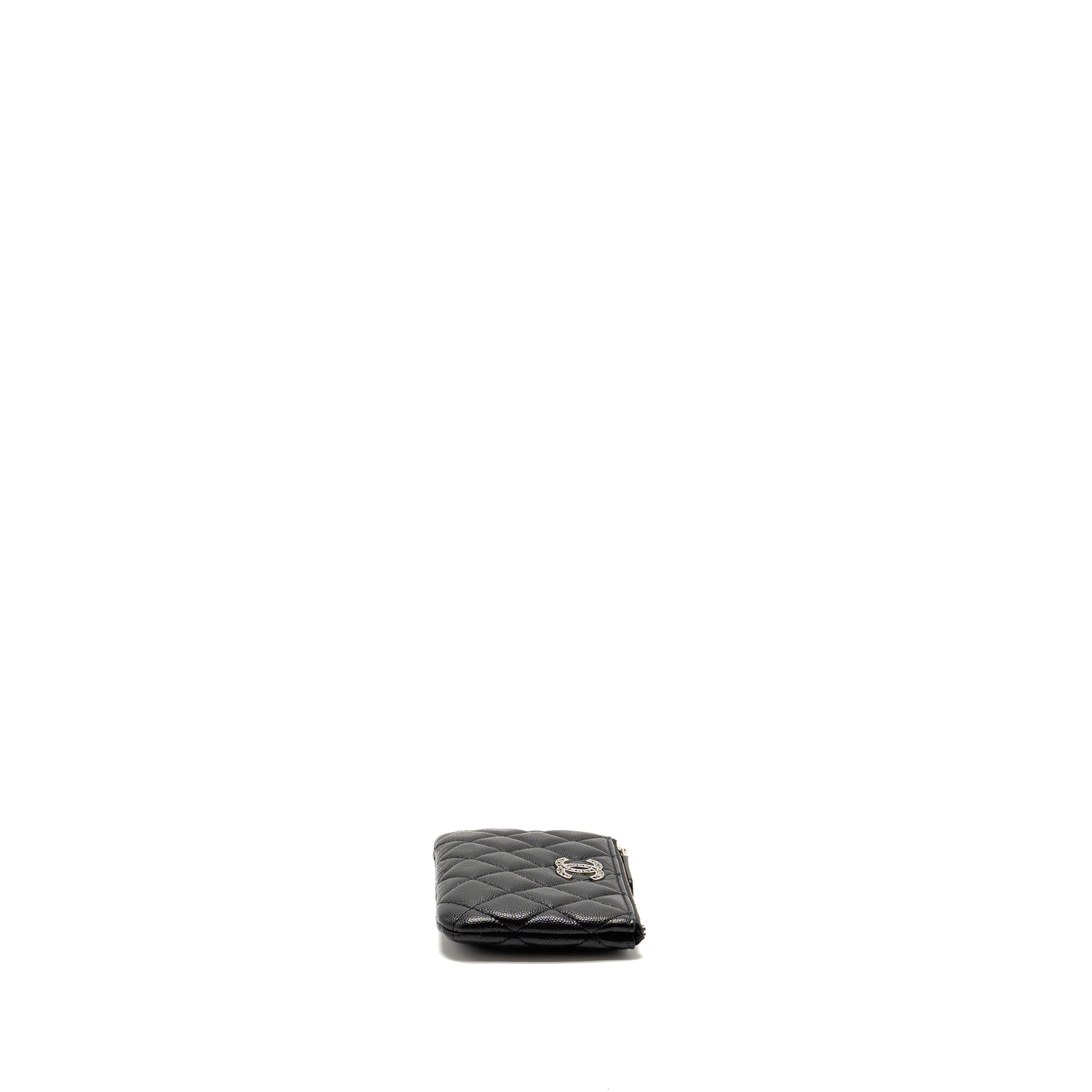 Chanel Detailed CC O- Caviar SHW Microchip Black Small Handbag