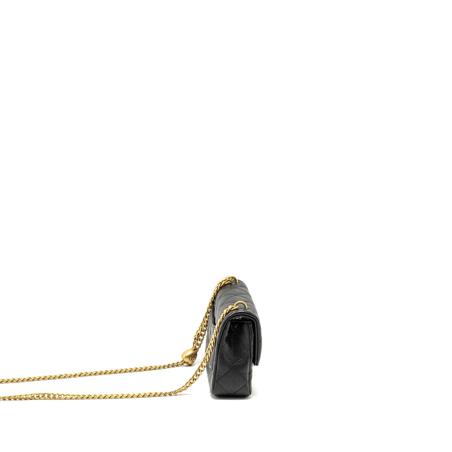 Chanel Coco Love Flap Adjustable Caviar GHW Black Shoulder Bag 3