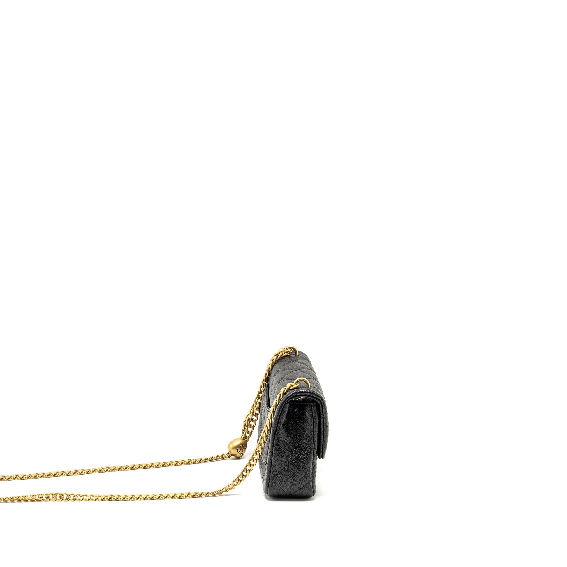 Chanel Coco Love Flap Adjustable Caviar GHW Black Shoulder Bag 3