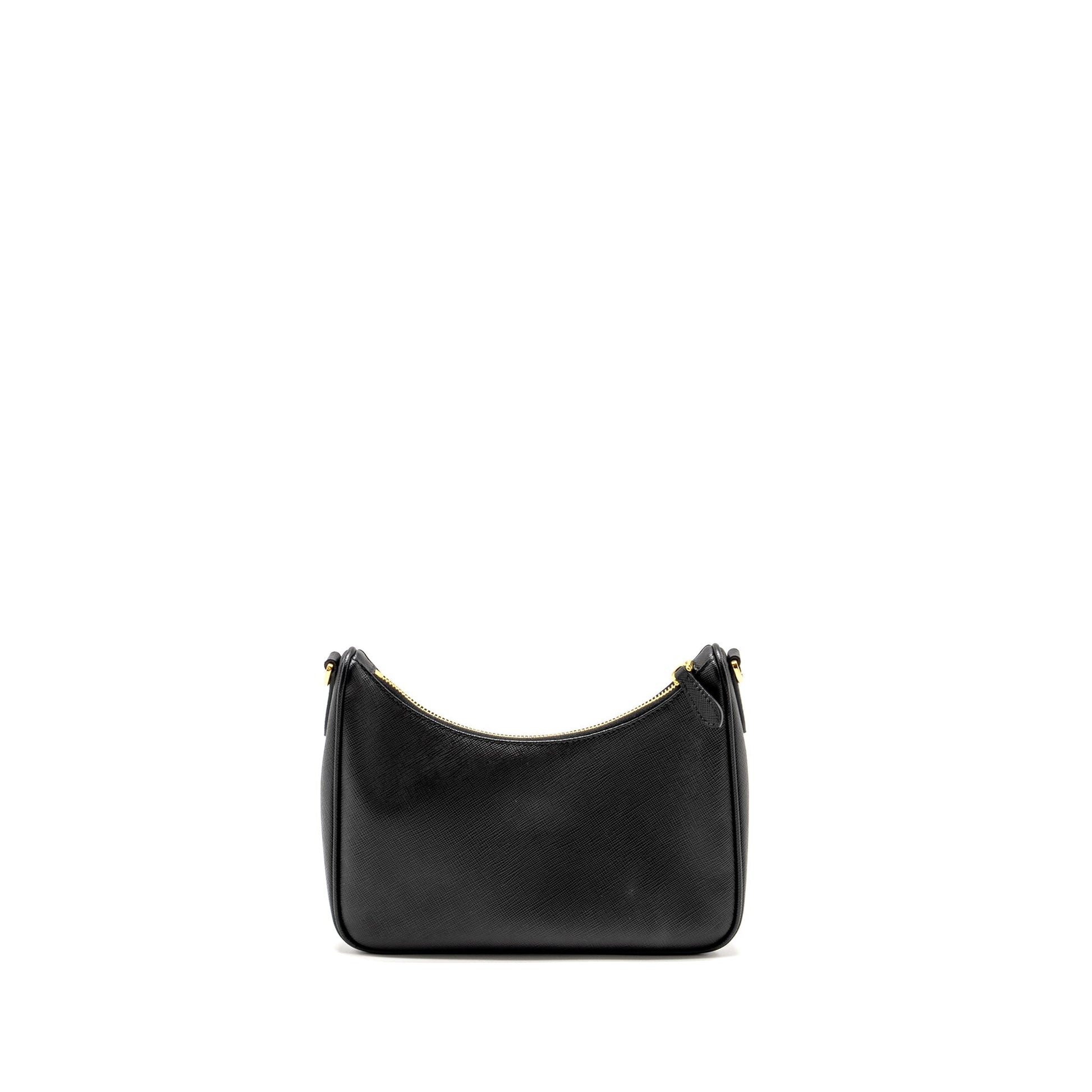 Prada Re Edition Saffiano Handbag Leather Black Travel Bag