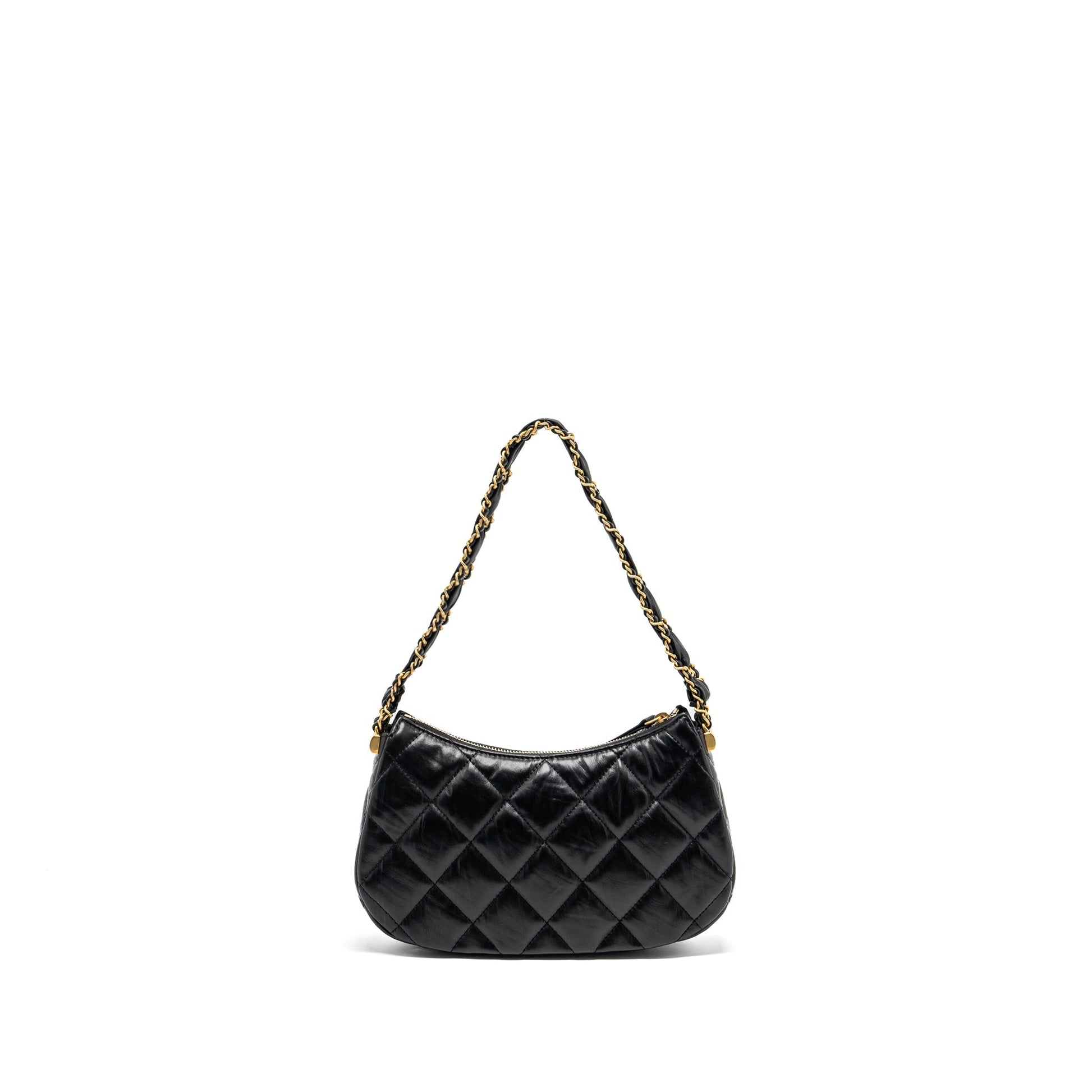 Chanel 23k 19 Hobo Calfskin GHW microchip Black Shoulder Bag