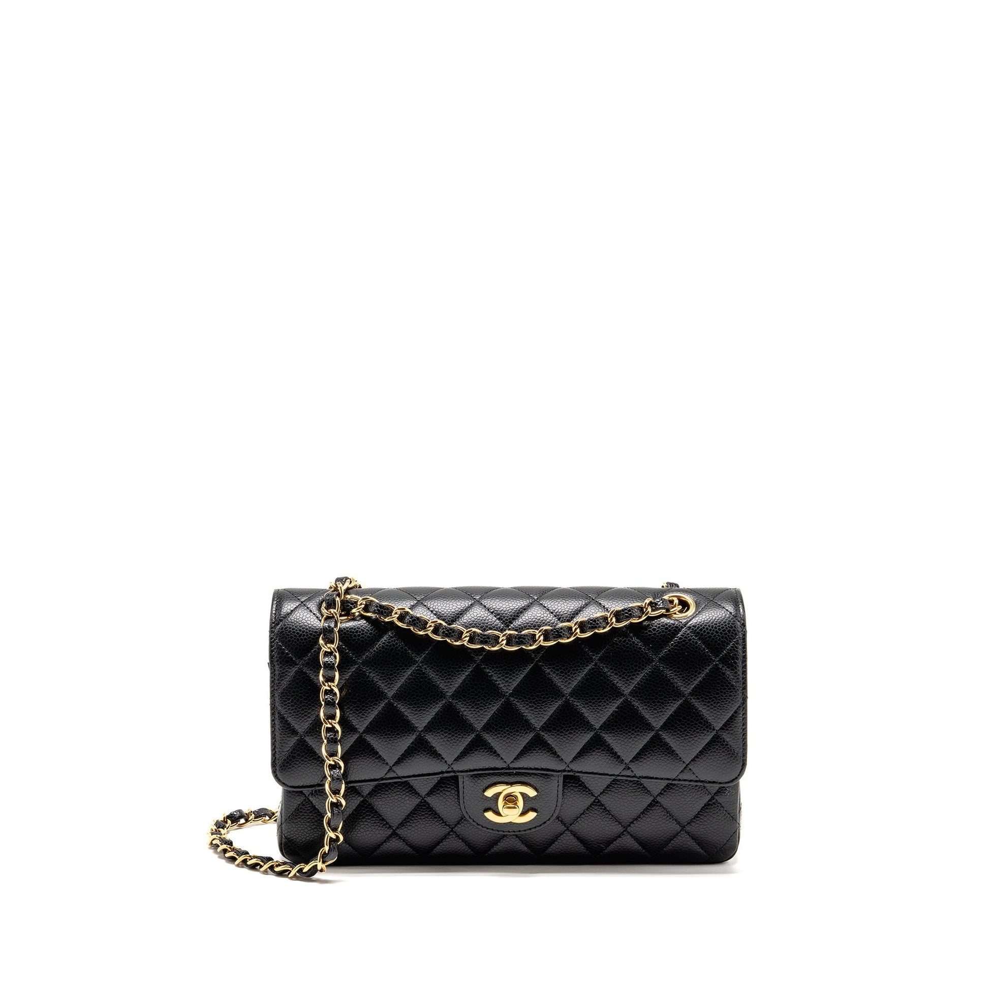 Chanel Classic Double flap caviar GHW microchip Black Shoulder Bag Microchip 11