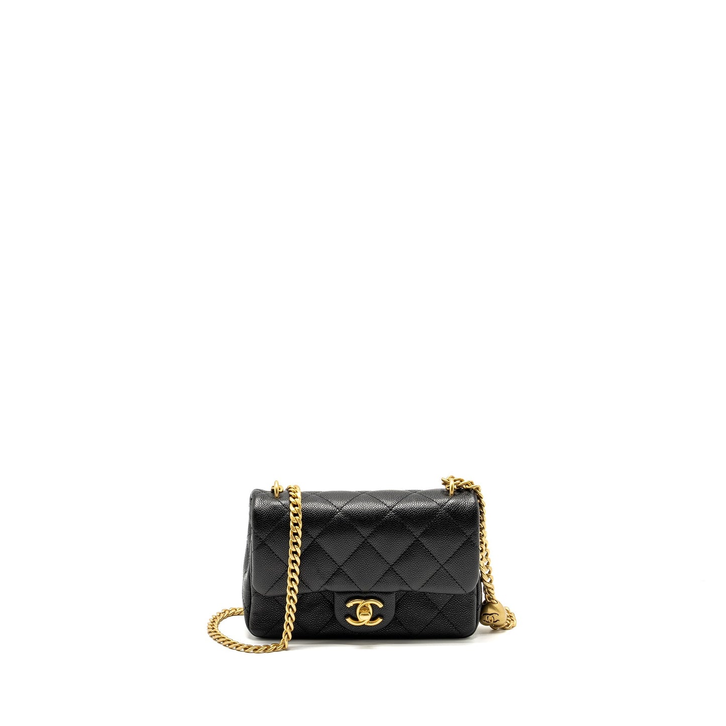 Chanel Coco Love Flap Adjustable Caviar GHW Black Shoulder Bag 3