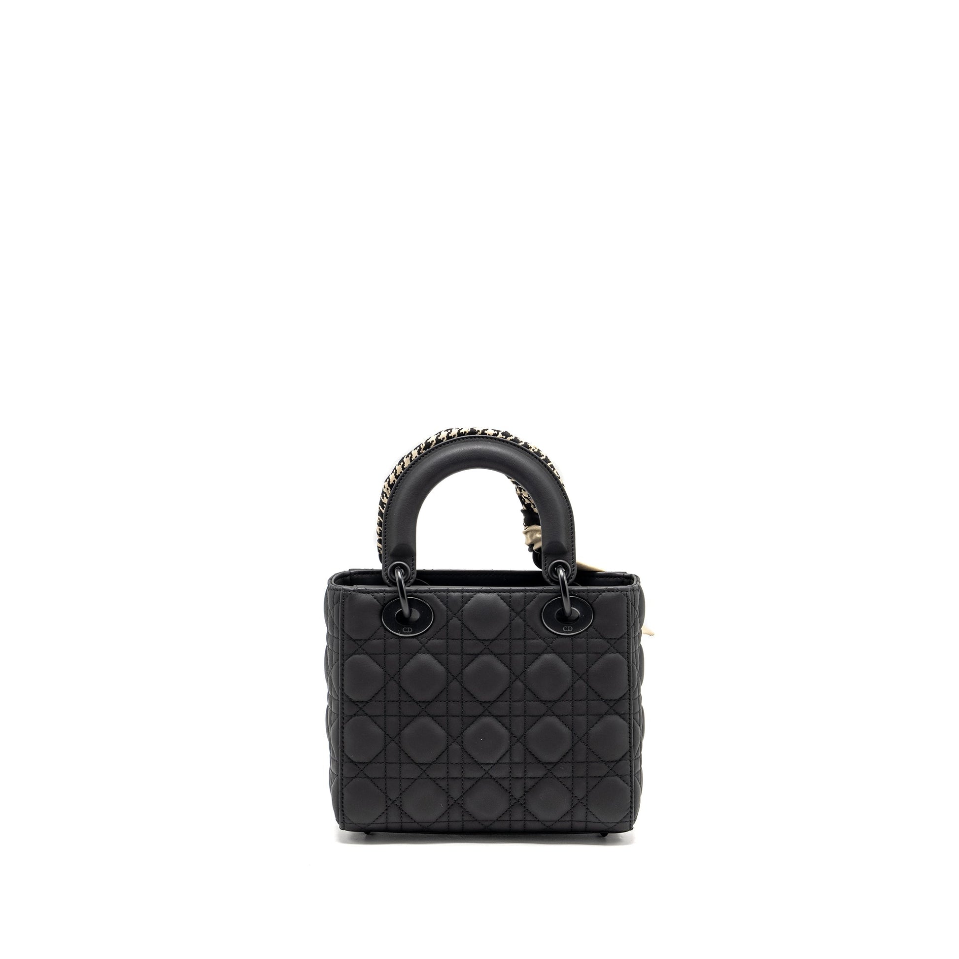 Dior My Lady Cannage Calfskin So Handbag Black Small Travel Bag