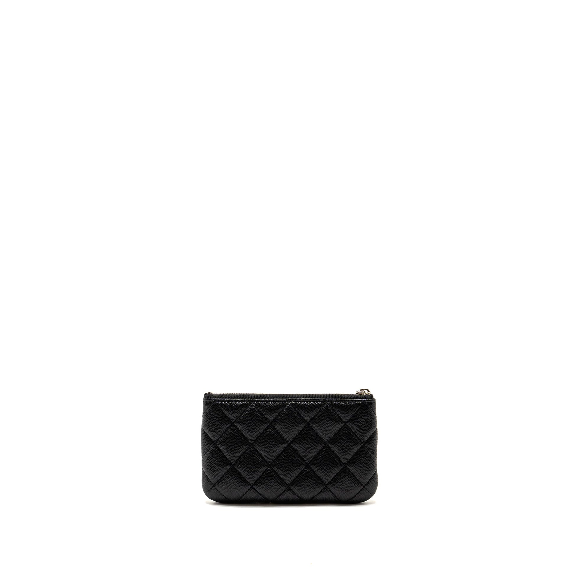 Chanel Detailed CC O- Caviar SHW Microchip Black Small Handbag