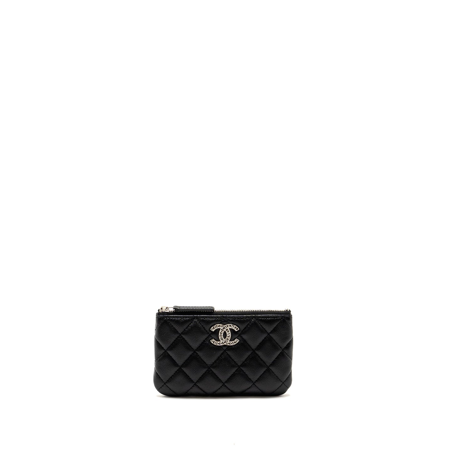 Chanel Detailed CC O- Caviar SHW Microchip Black Small Handbag