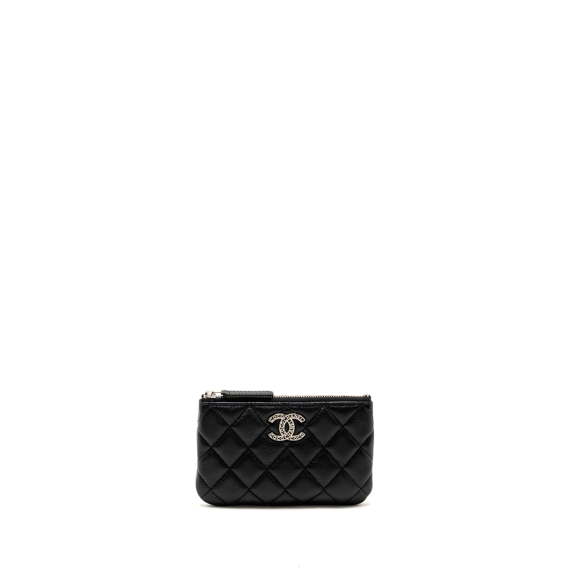 Chanel Detailed CC O- Caviar SHW Microchip Black Small Handbag