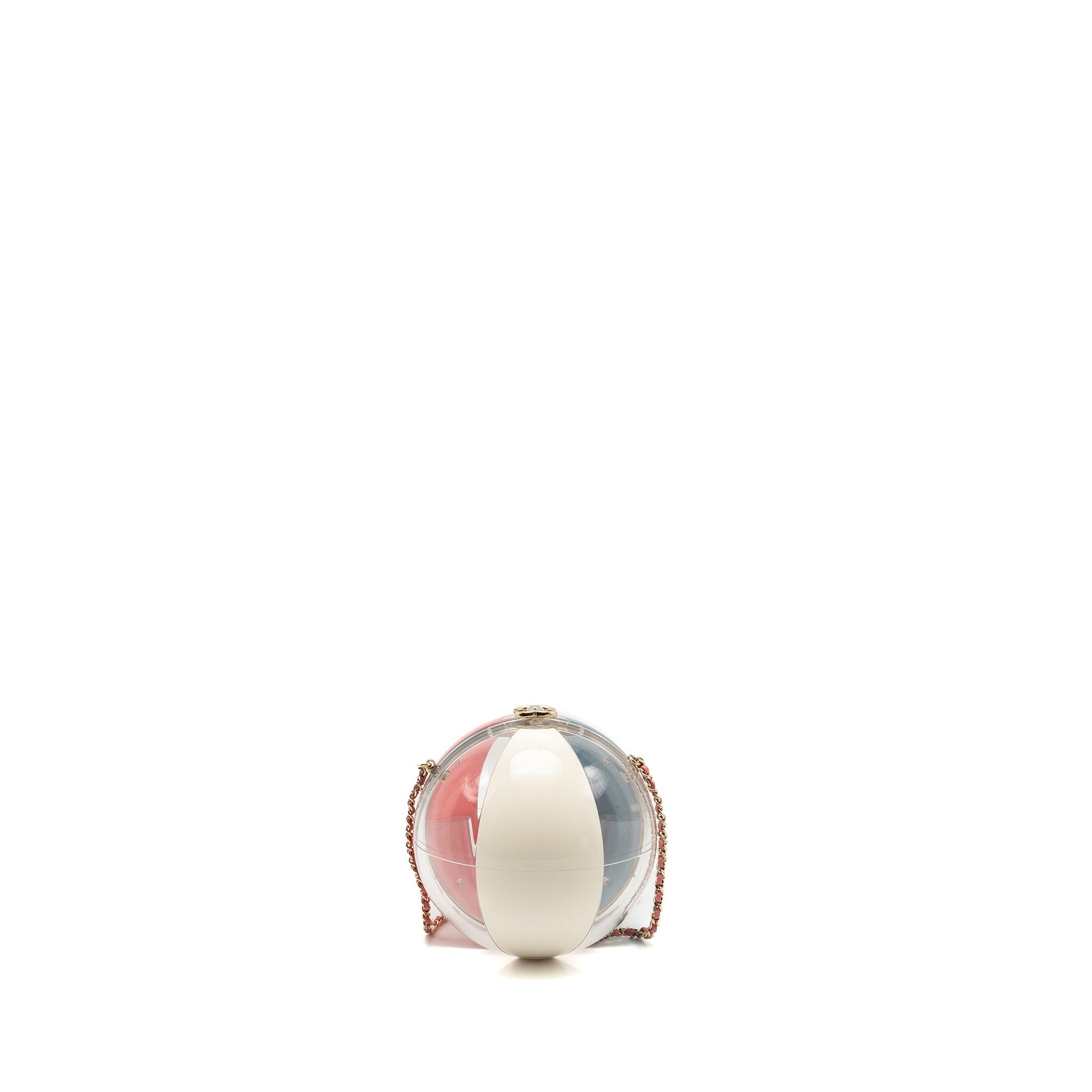 Chanel 19s Beach Ball Evening Plexiglass LGHW Multicolour Handbag