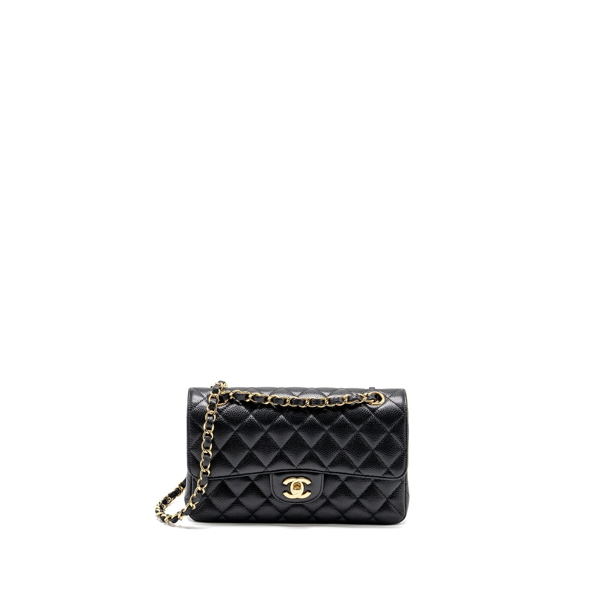 Chanel classic double flap caviar GHW Black Small Shoulder Bag Ghw 5